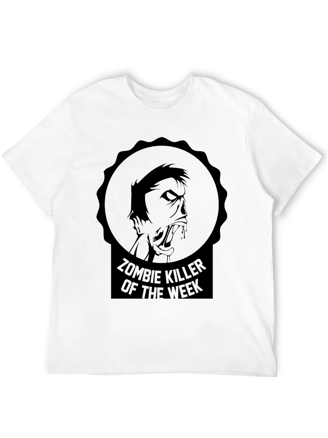 Black Zombie Killer T-Shirt - Black Graphic Tee view 12
