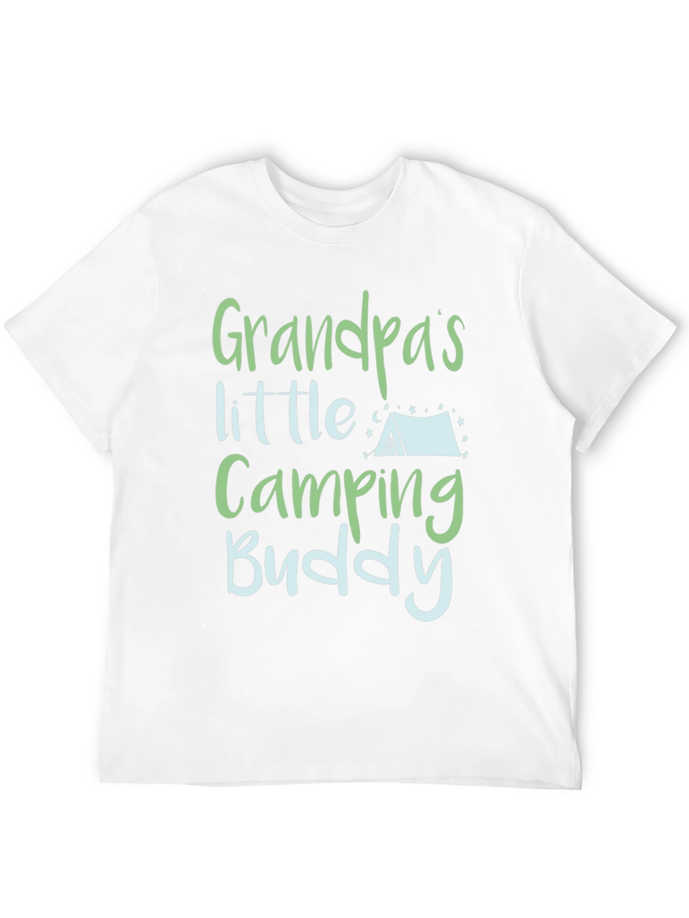 Black Grandpa's Little Camping Buddy T-Shirt view 12