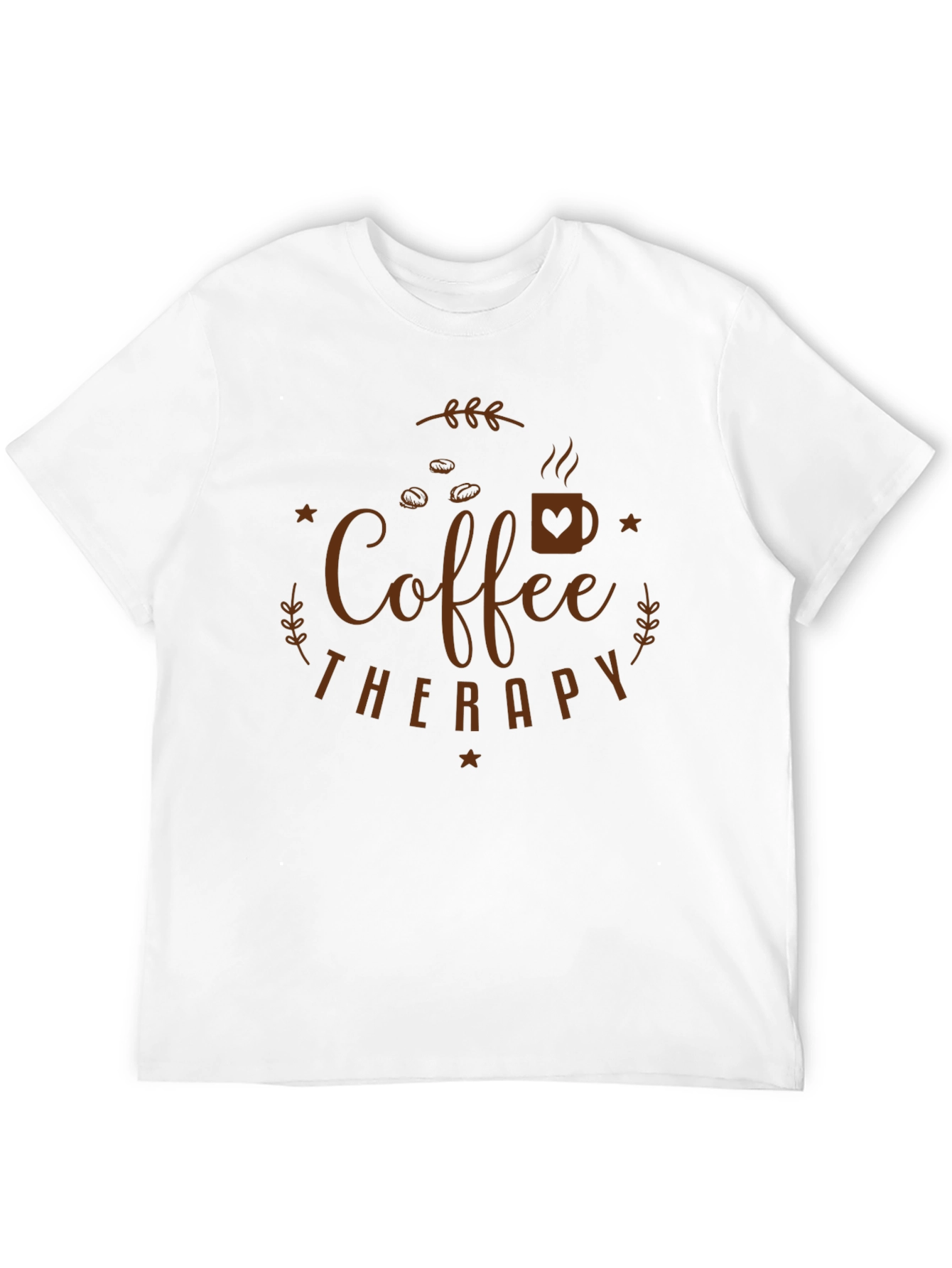 Black Coffee Therapy T-Shirt - Black, Relaxed Fit view 12