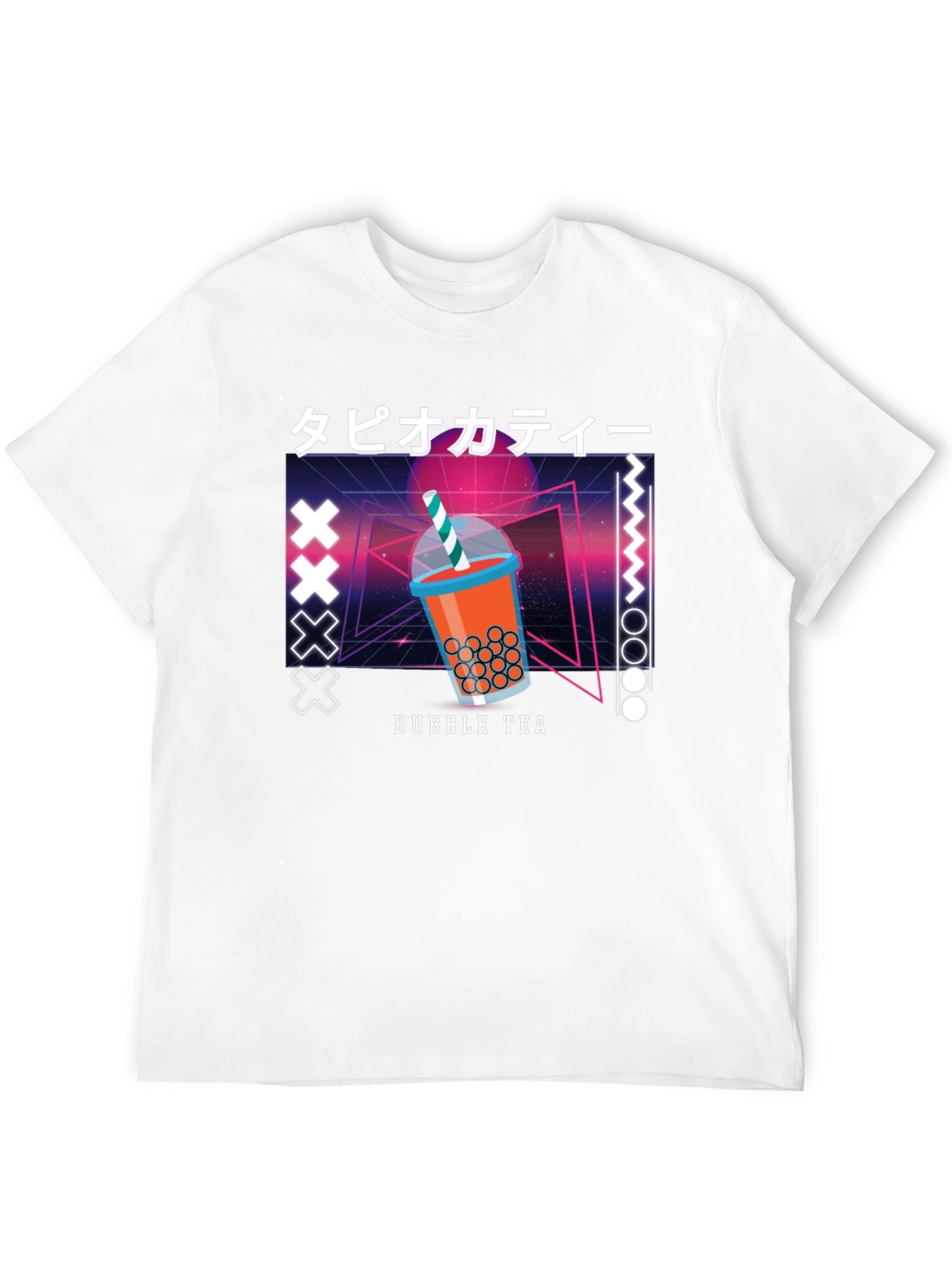 Black Bubble Tea Graphic Tee - Retro Design view 12