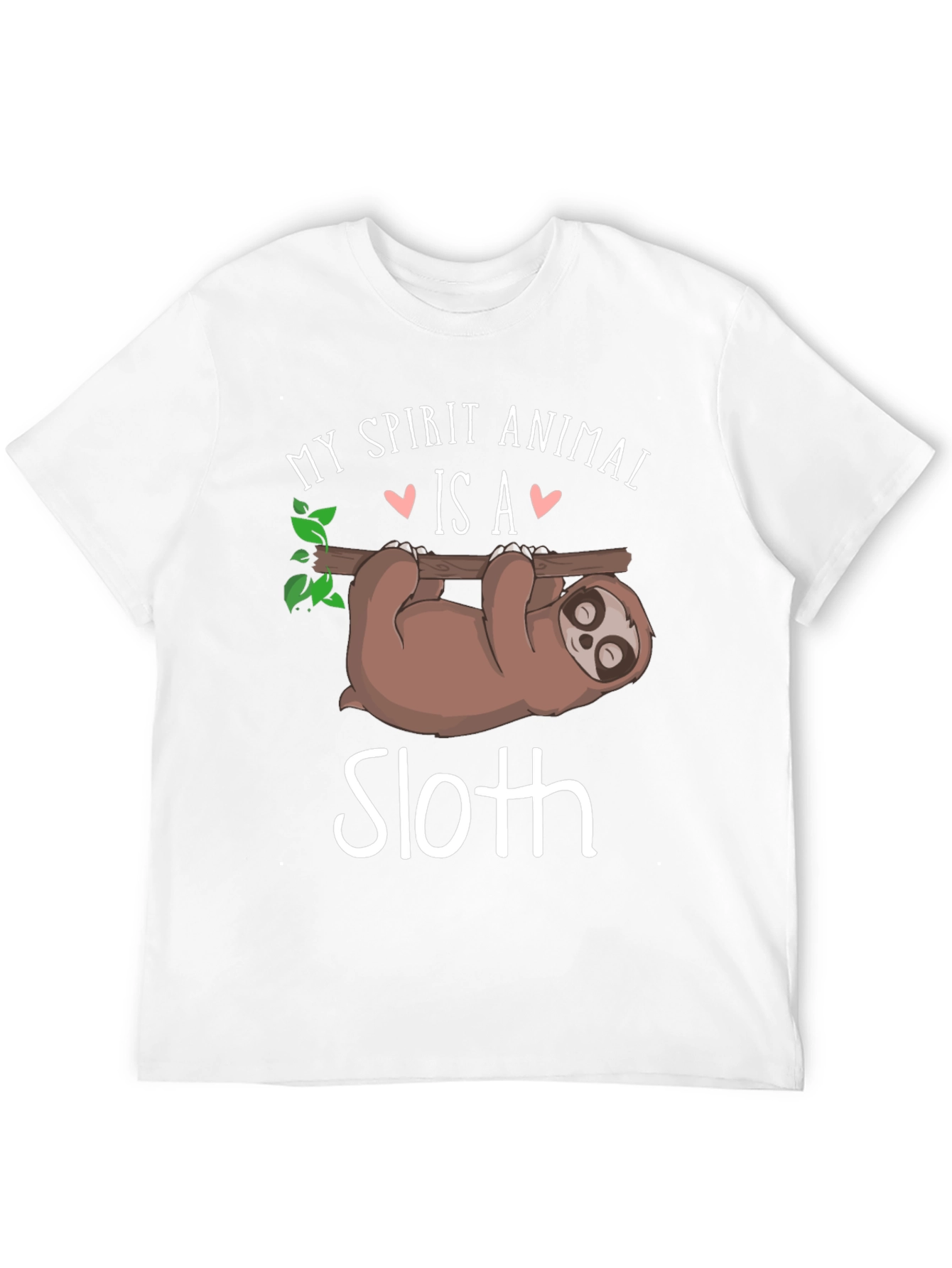 Black My Spirit Animal is a Sloth T-Shirt view 12