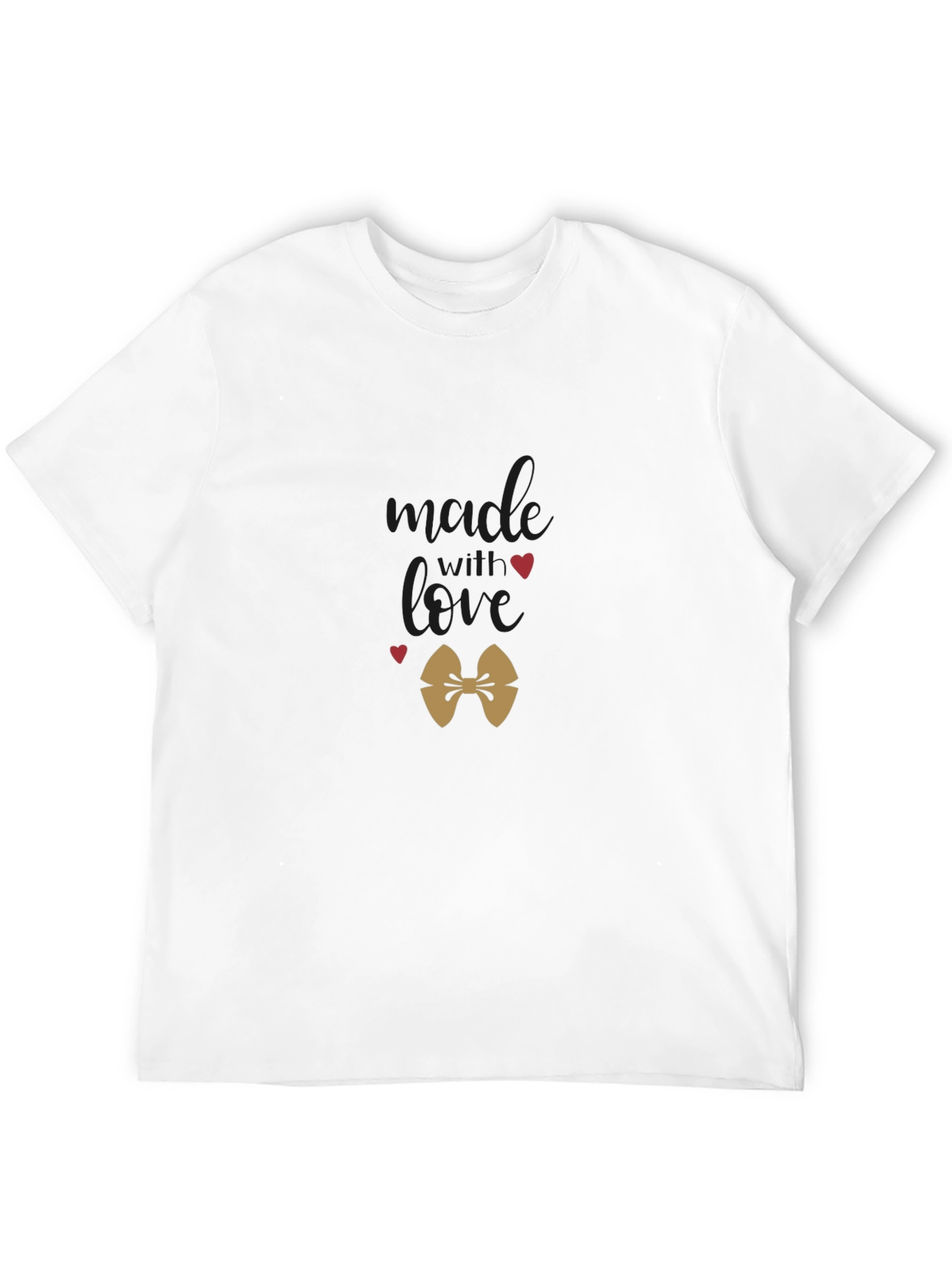 Black Made with Love T-Shirt - Unique Design view 12