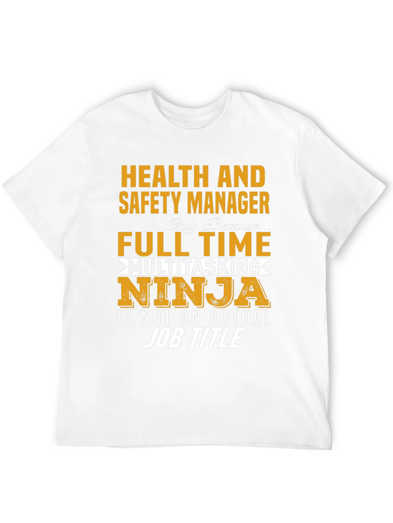 Black Health & Safety Manager Novelty T-Shirt view 12