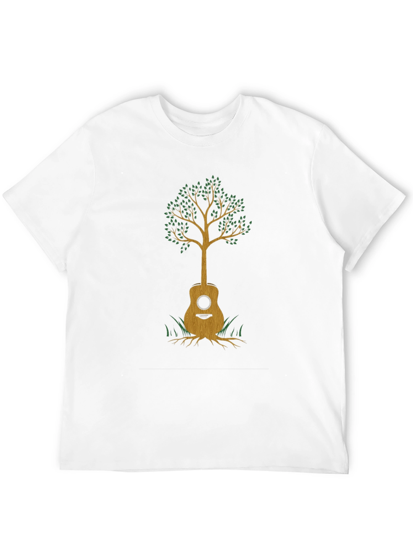 Black Guitar Tree Graphic Tee - Music & Nature view 12
