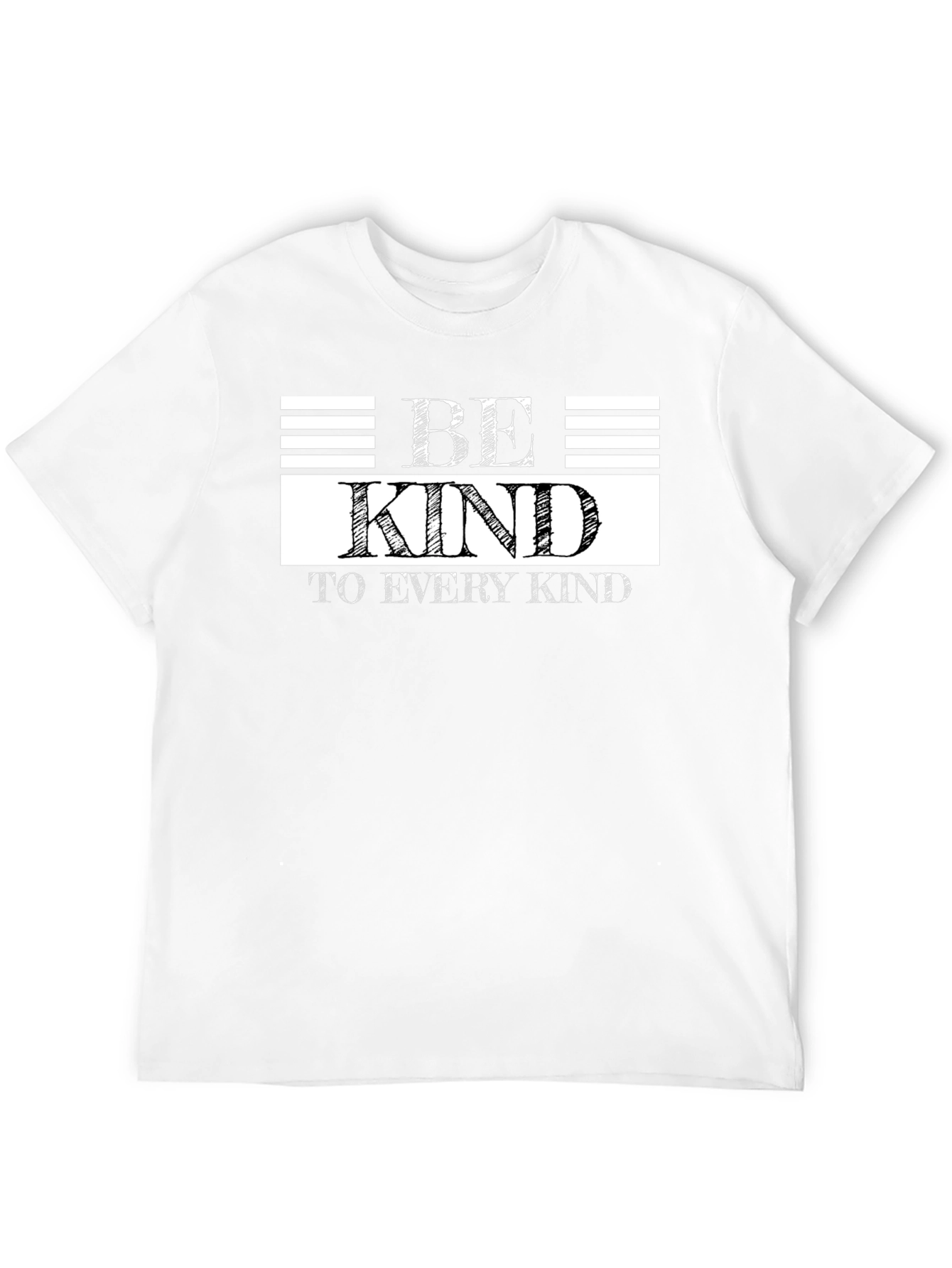 Black Be Kind Graphic Tee - Black Casual T-Shirt view 12
