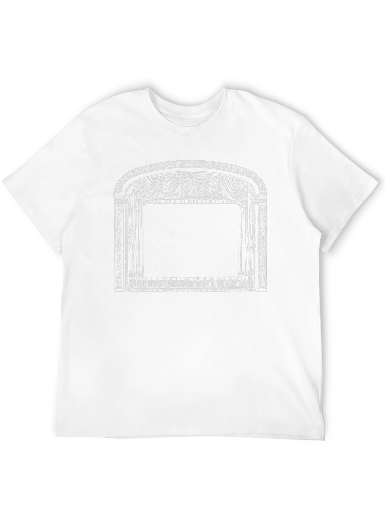 Black Vintage Theater Stage Graphic T-Shirt view 12