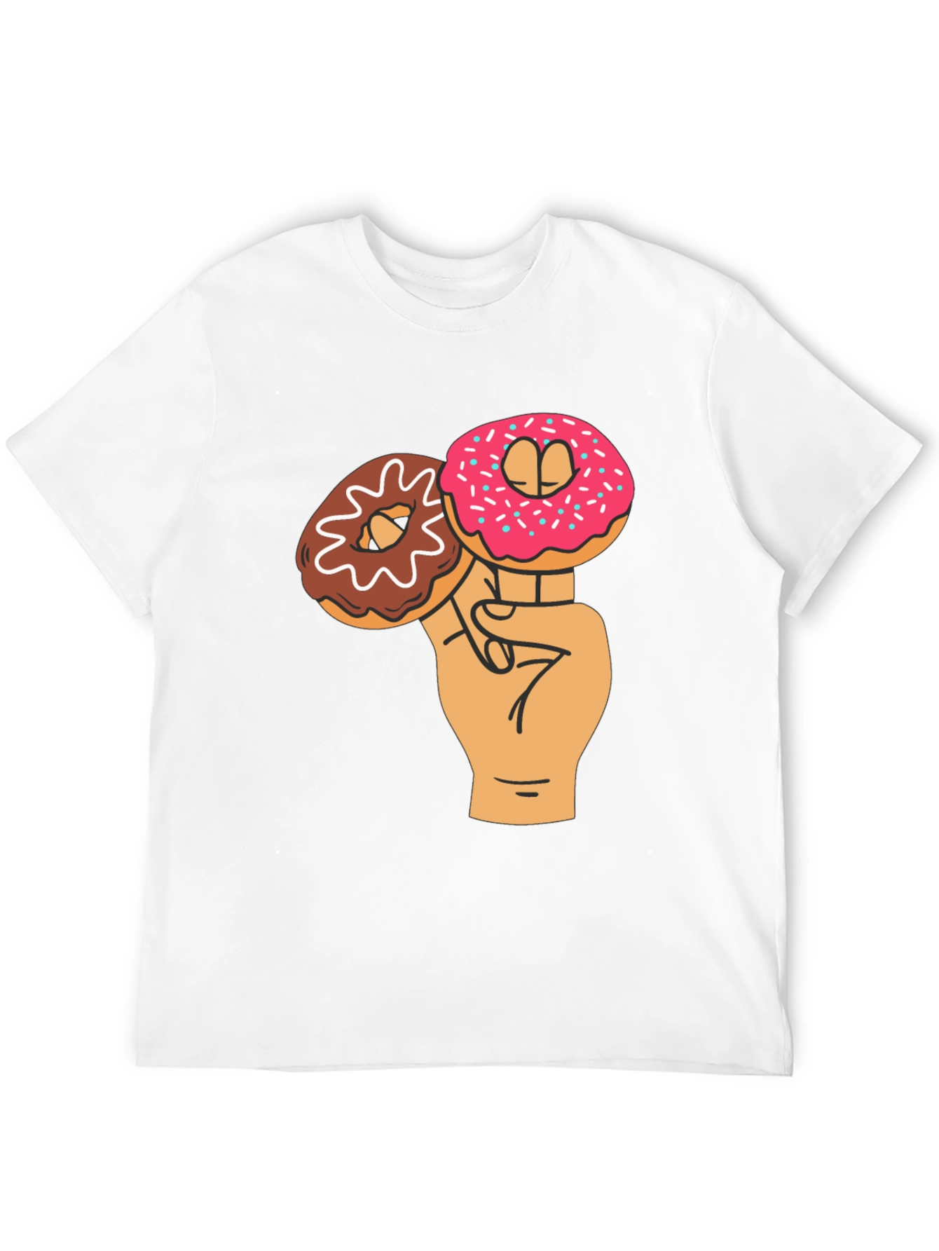 Black Donut Lover Graphic Tee view 12