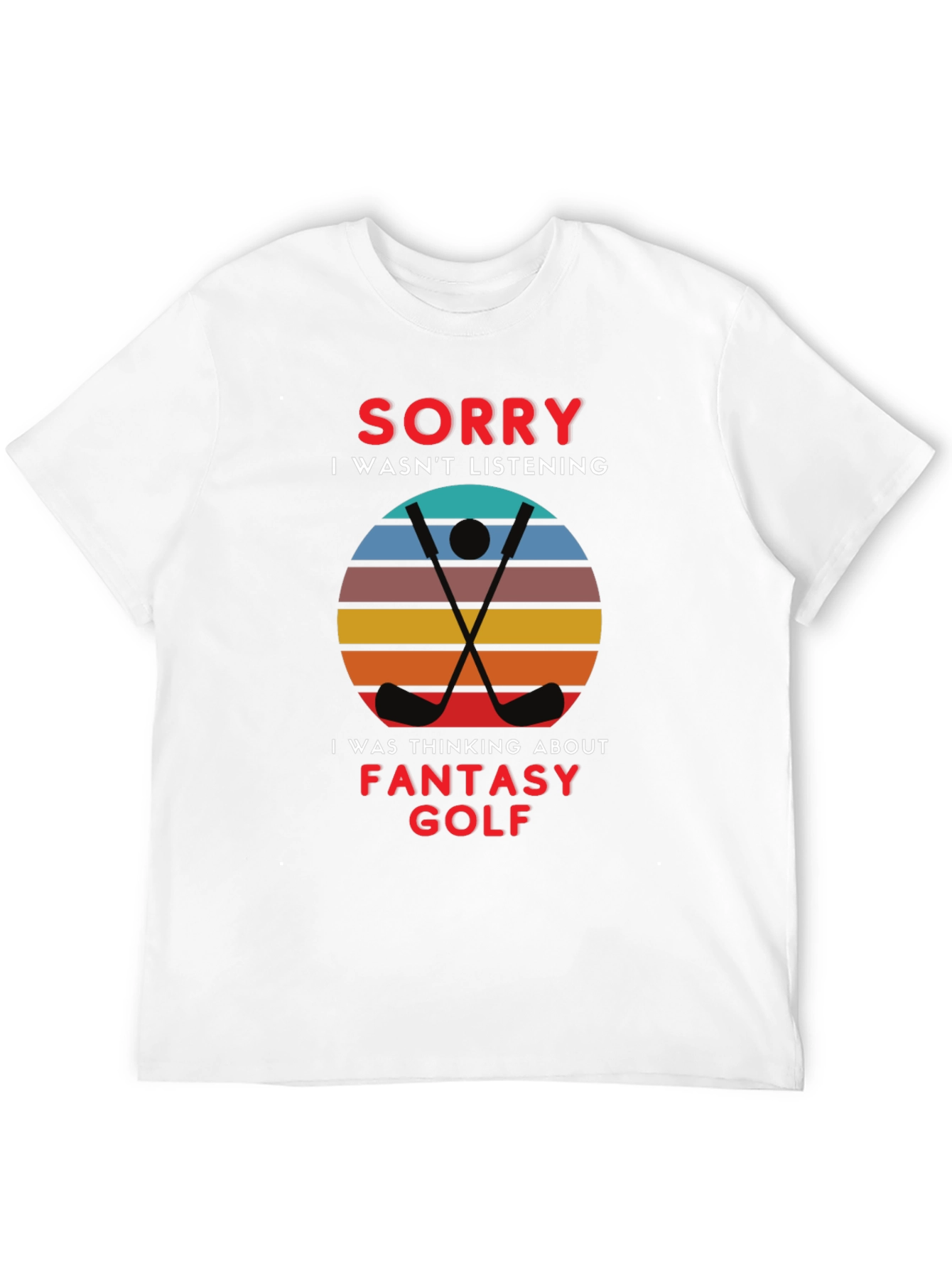 Black Fantasy Golf Graphic Tee - Sorry Wasn't Listening view 12