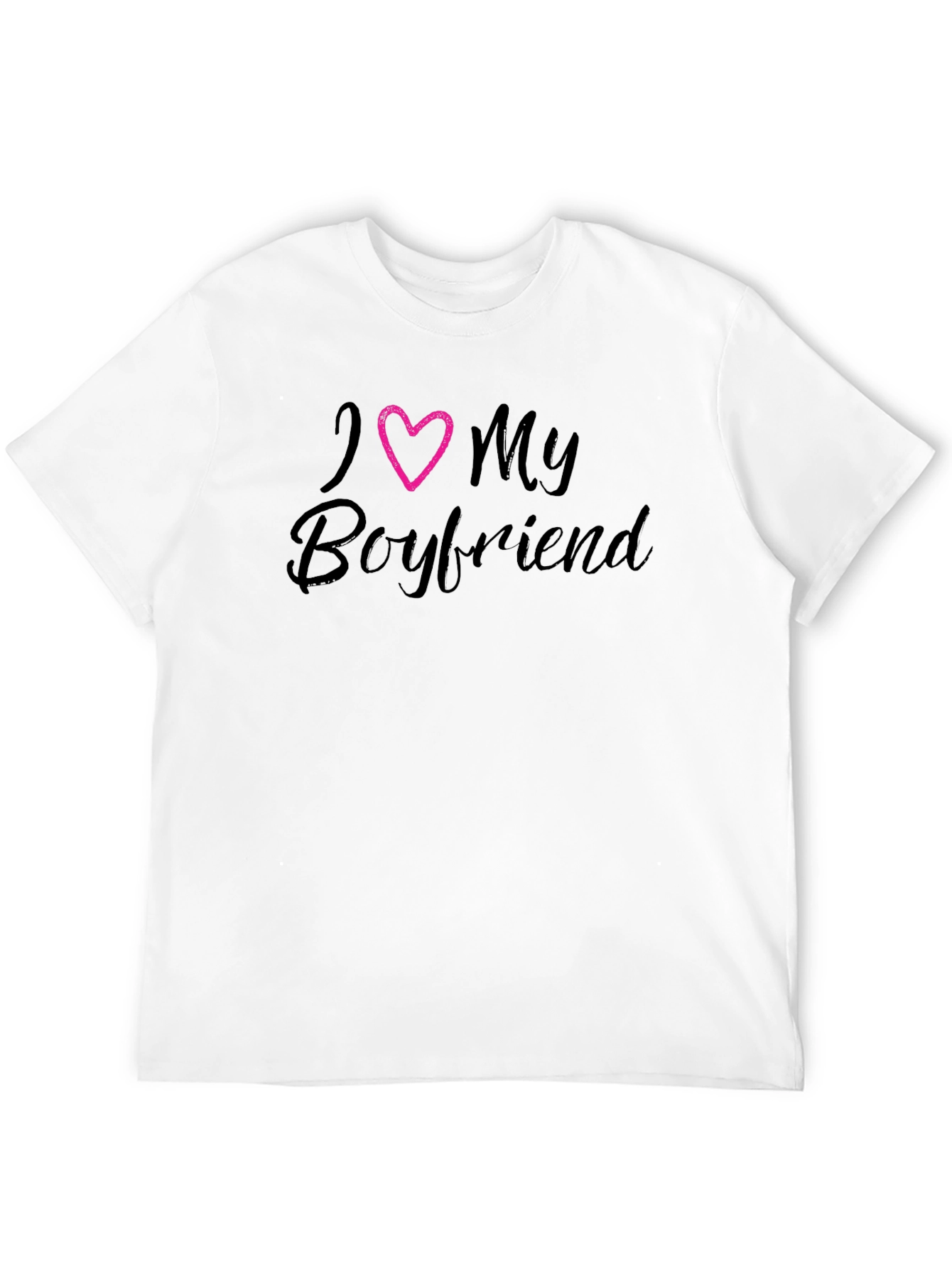 Black I Heart My Boyfriend Black T-Shirt view 12