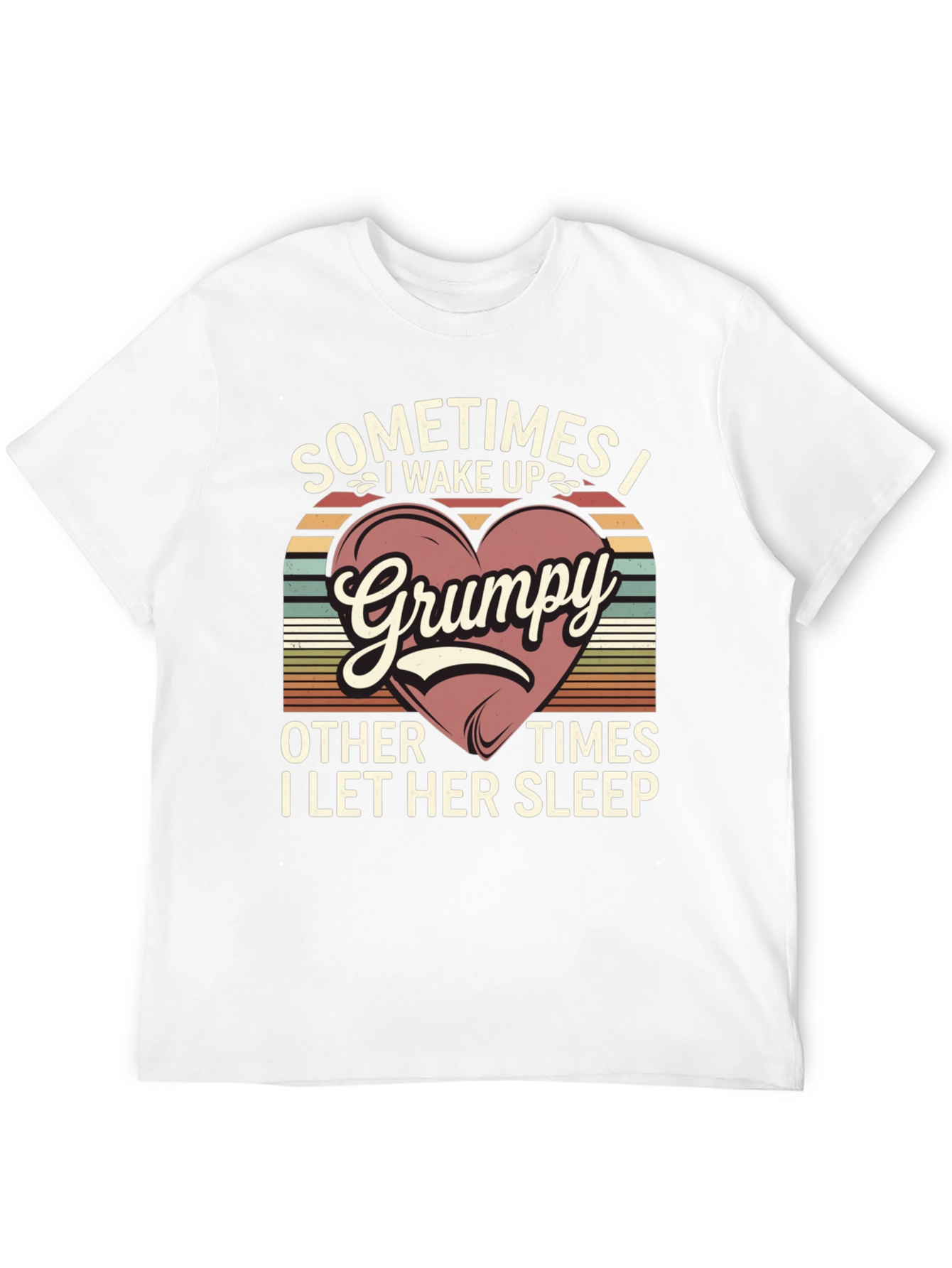 Black Grumpy I Wake Up T-Shirt view 12