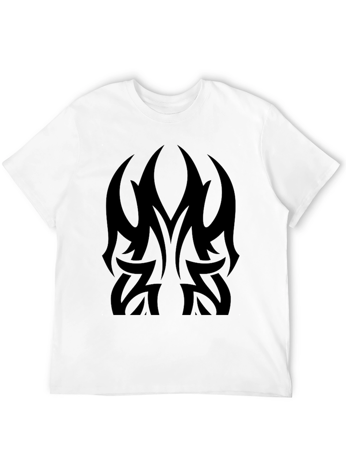 Black Tribal Tattoo Graphic Black T-Shirt view 12