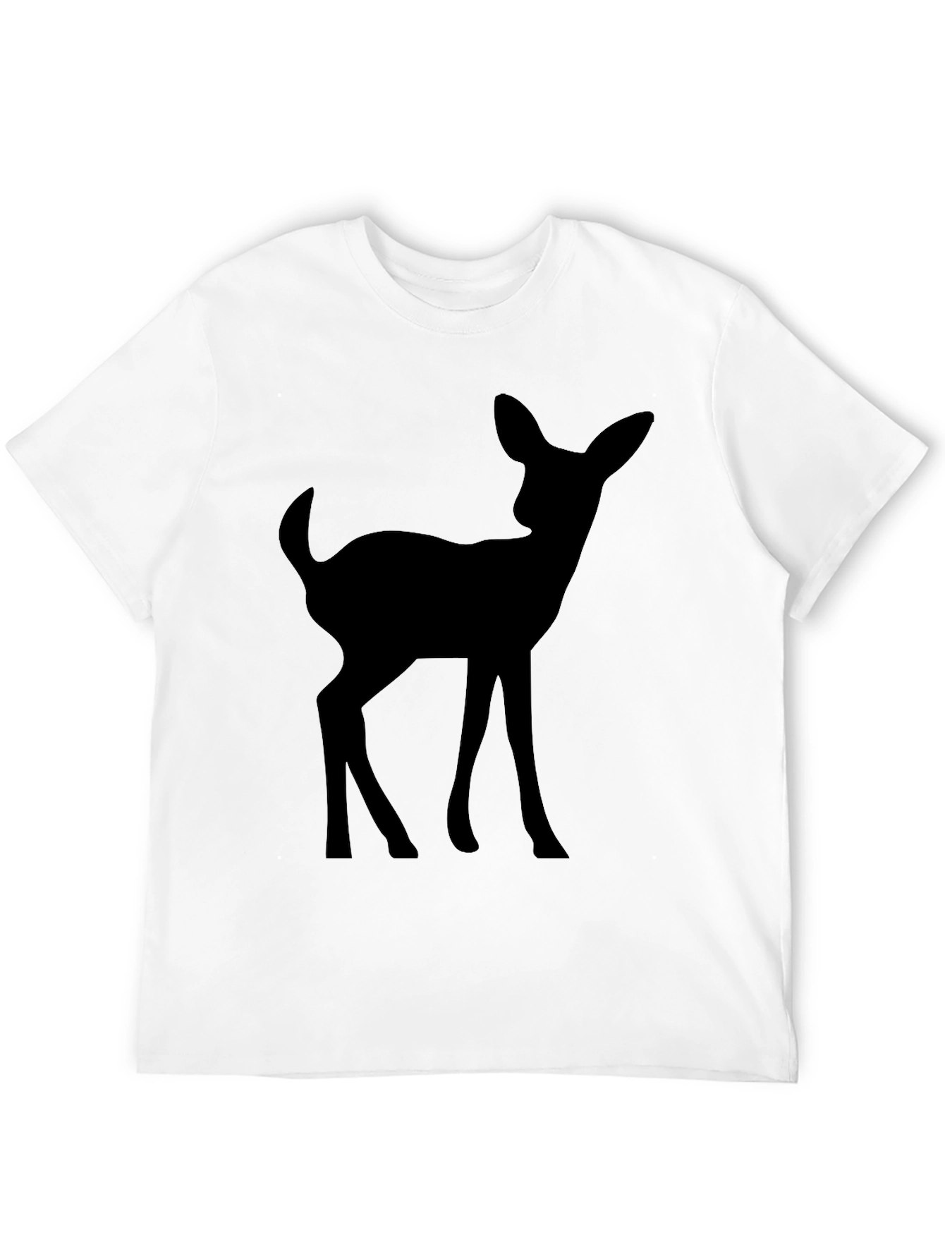 Black Black Deer Silhouette T-Shirt view 12