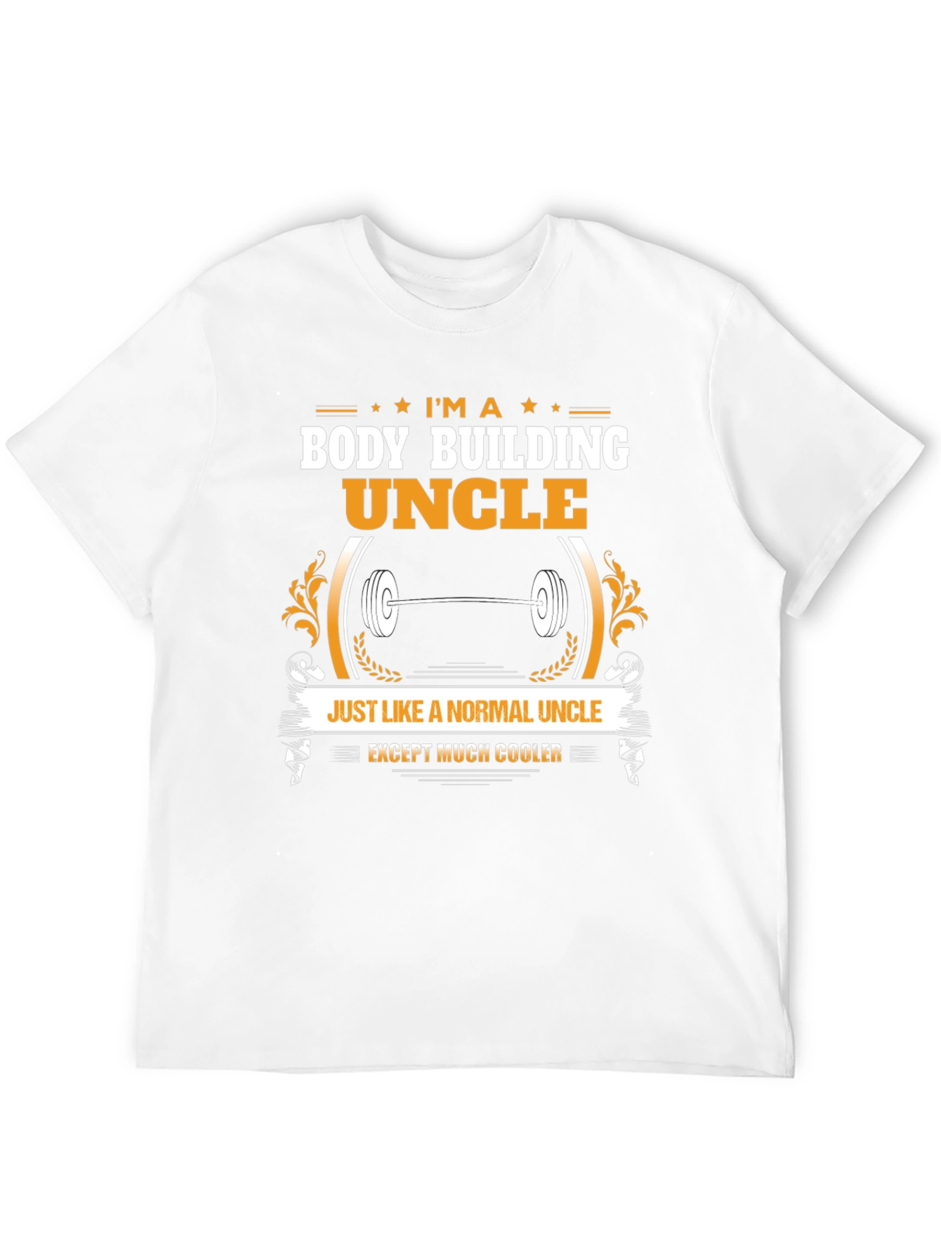 Black Body Building Uncle T-Shirt - Cooler Than Normal! view 12