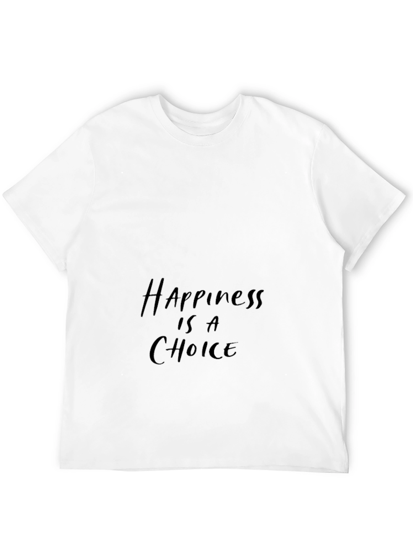 Black Happiness is a Choice Black T-Shirt view 12