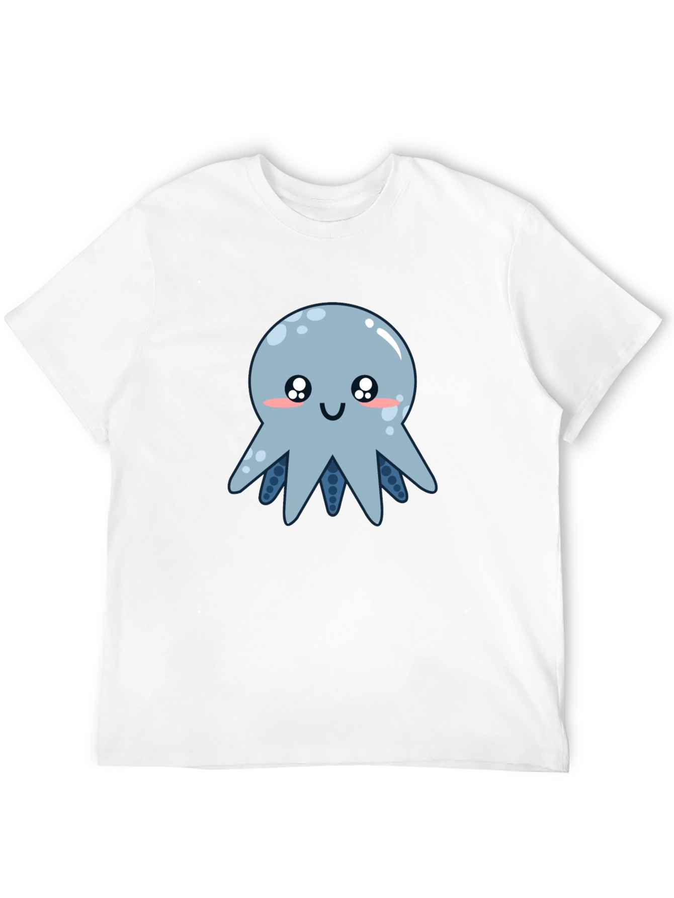 Black Cute Octopus Graphic T-Shirt - Black view 12