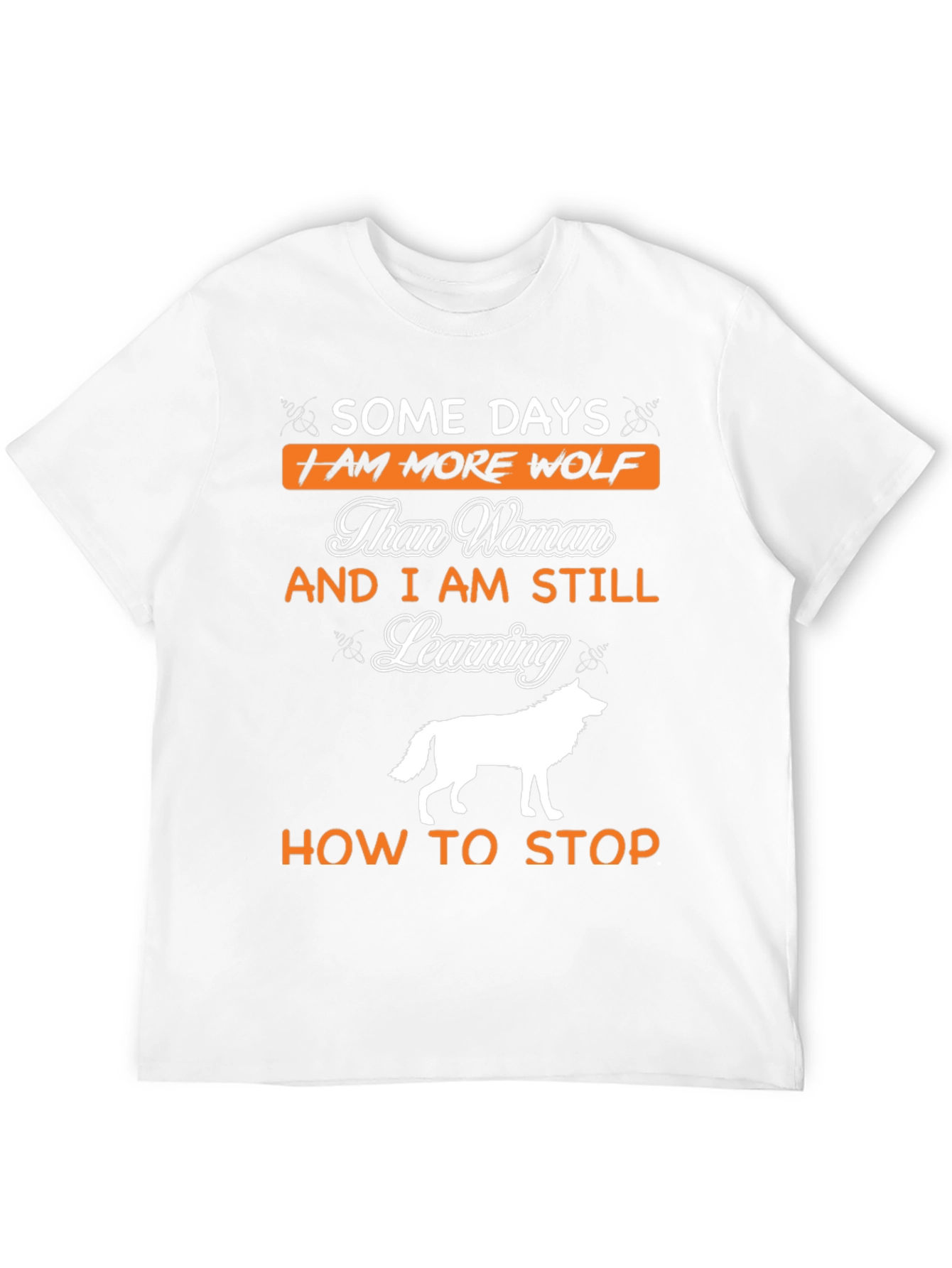 Black Some Days I am More Wolf T-Shirt view 12