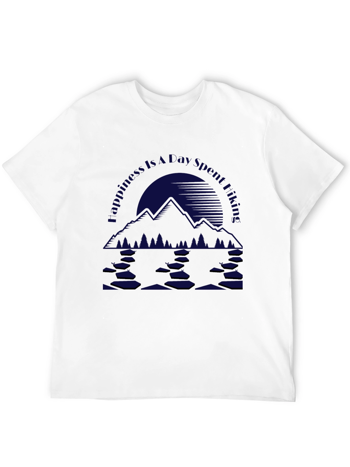 Black Mountain Hiking Graphic Tee - Nature Adventure Shirt view 12