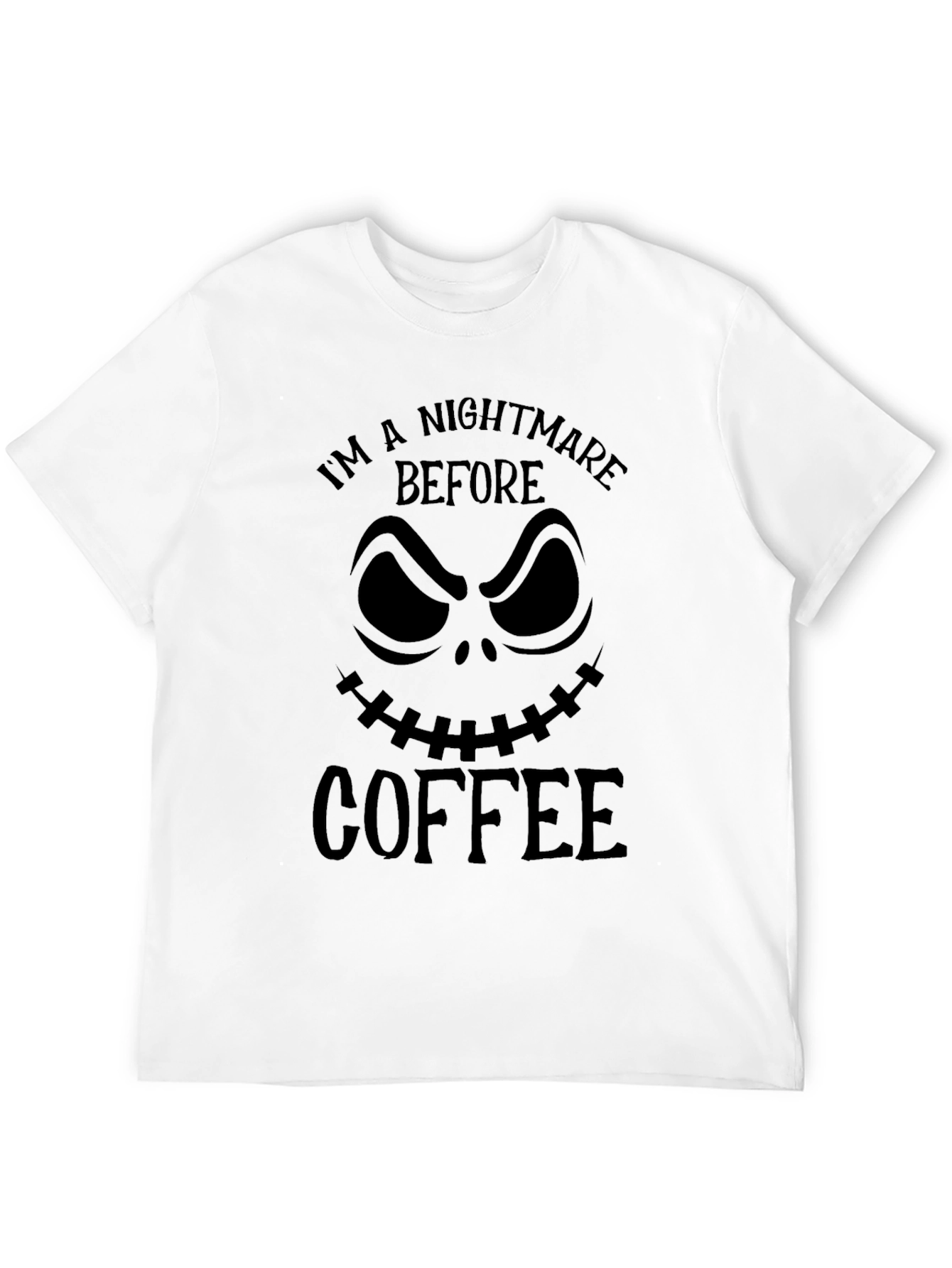 Black Nightmare Before Coffee Graphic Tee - Black view 12