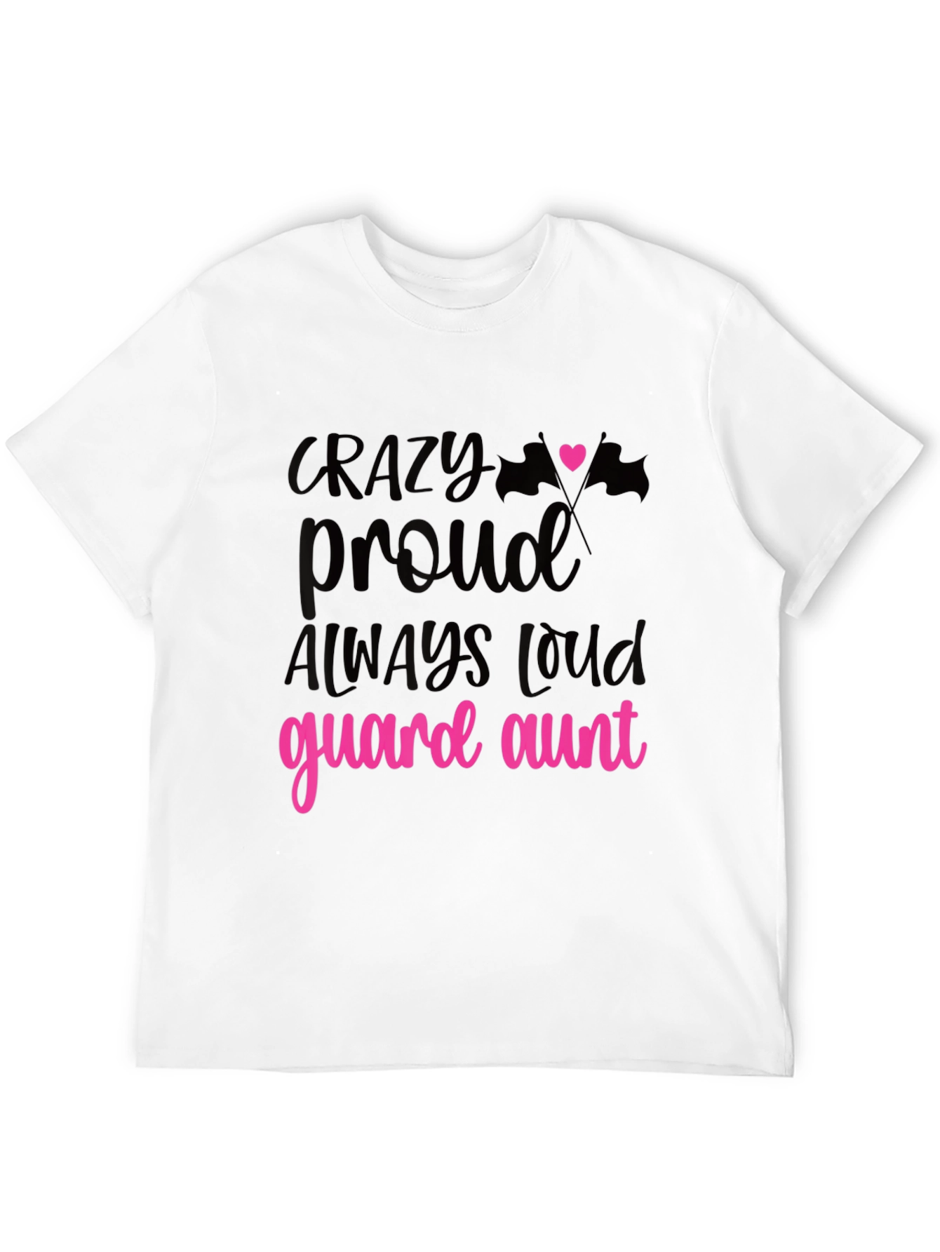 Black Crazy Proud Guard Aunt T-Shirt view 12