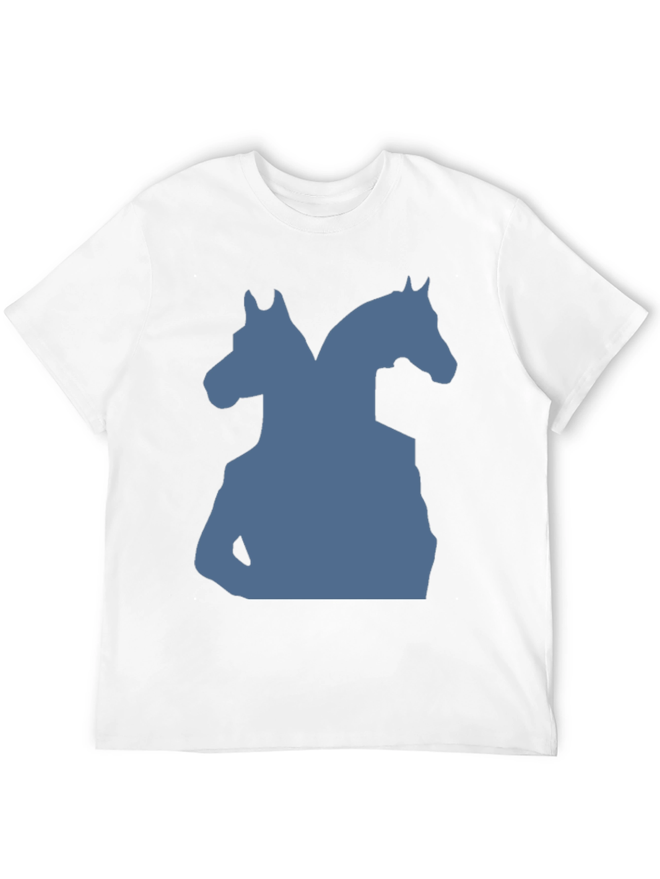 Black Two-Headed Horse Graphic Tee - Black view 12