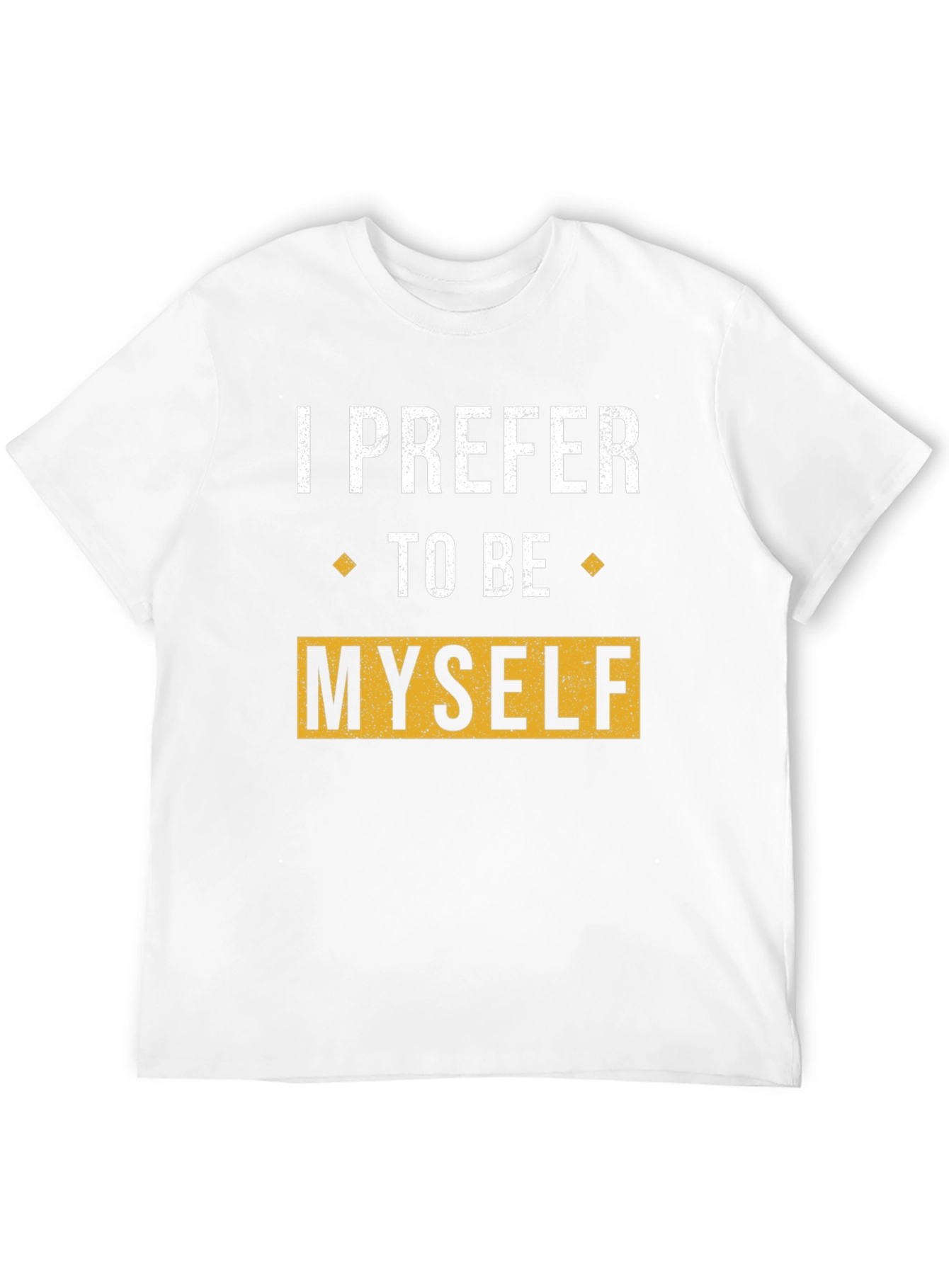 Black I Prefer To Be Myself Graphic T-Shirt view 12