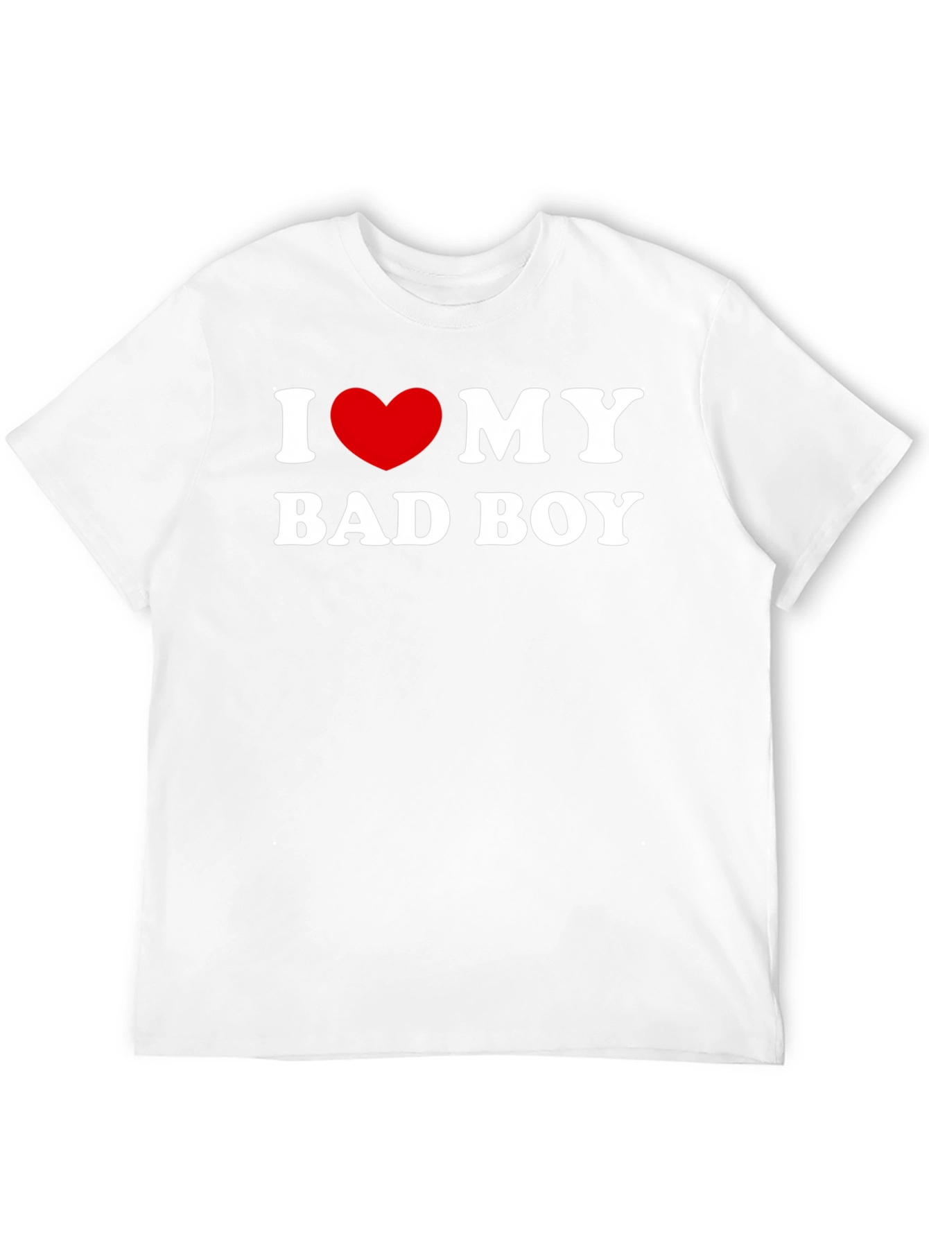 Black I Love My Bad Boy T-Shirt - Black Graphic Tee view 12