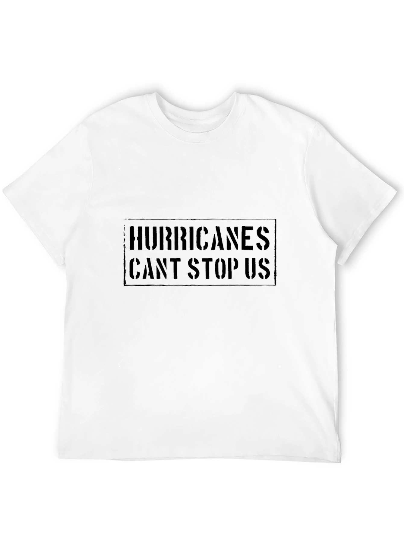 Black Hurricanes Can't Stop Us Graphic T-Shirt view 12