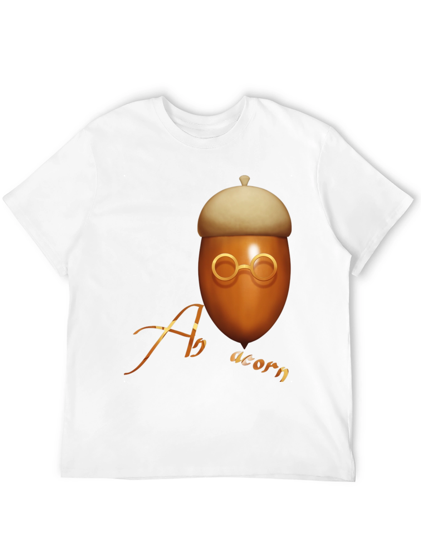 Black Acorn Graphic T-Shirt - Unique Design view 12