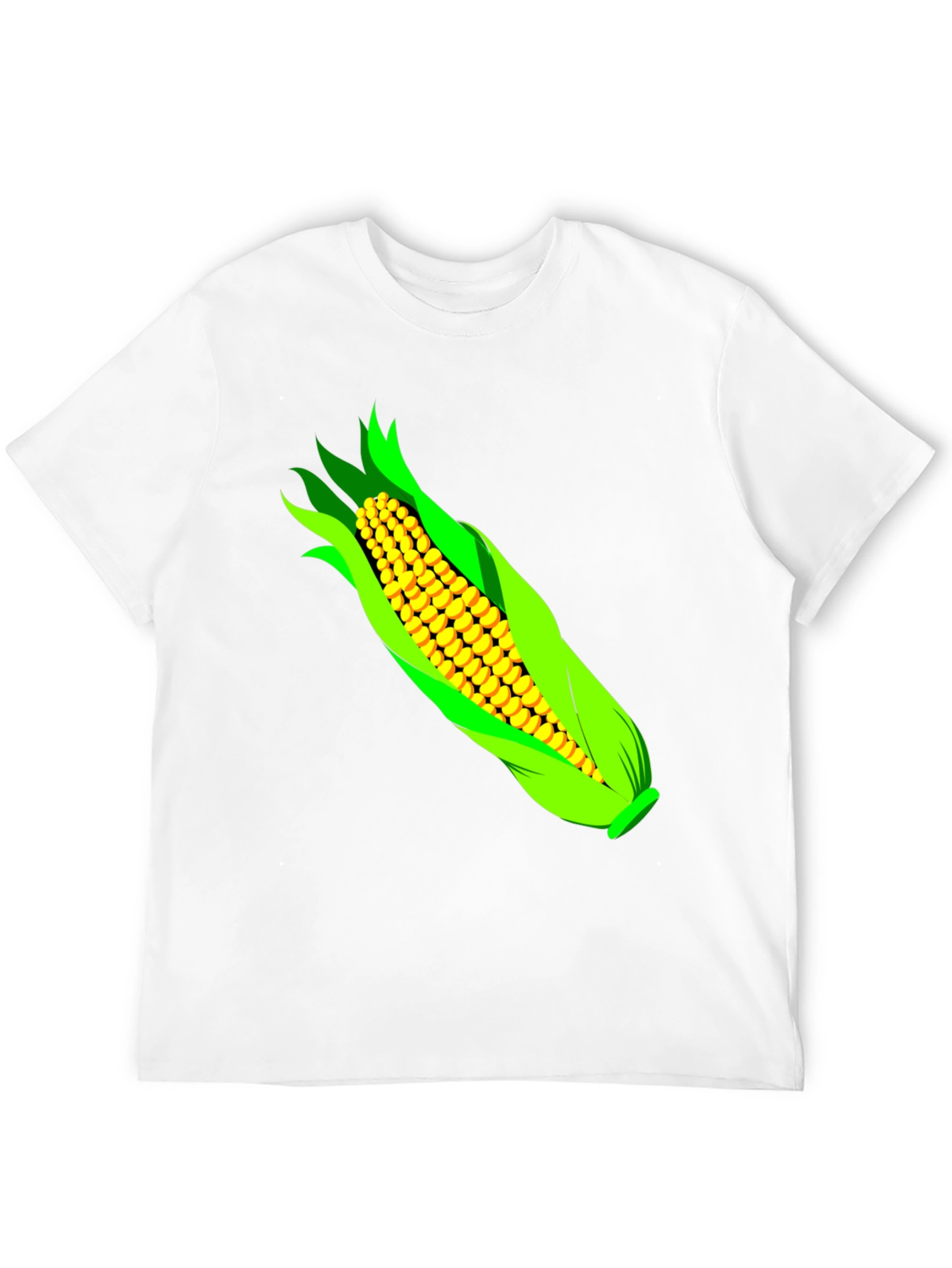 Black Corn Graphic T-Shirt - Black Cotton Tee view 12