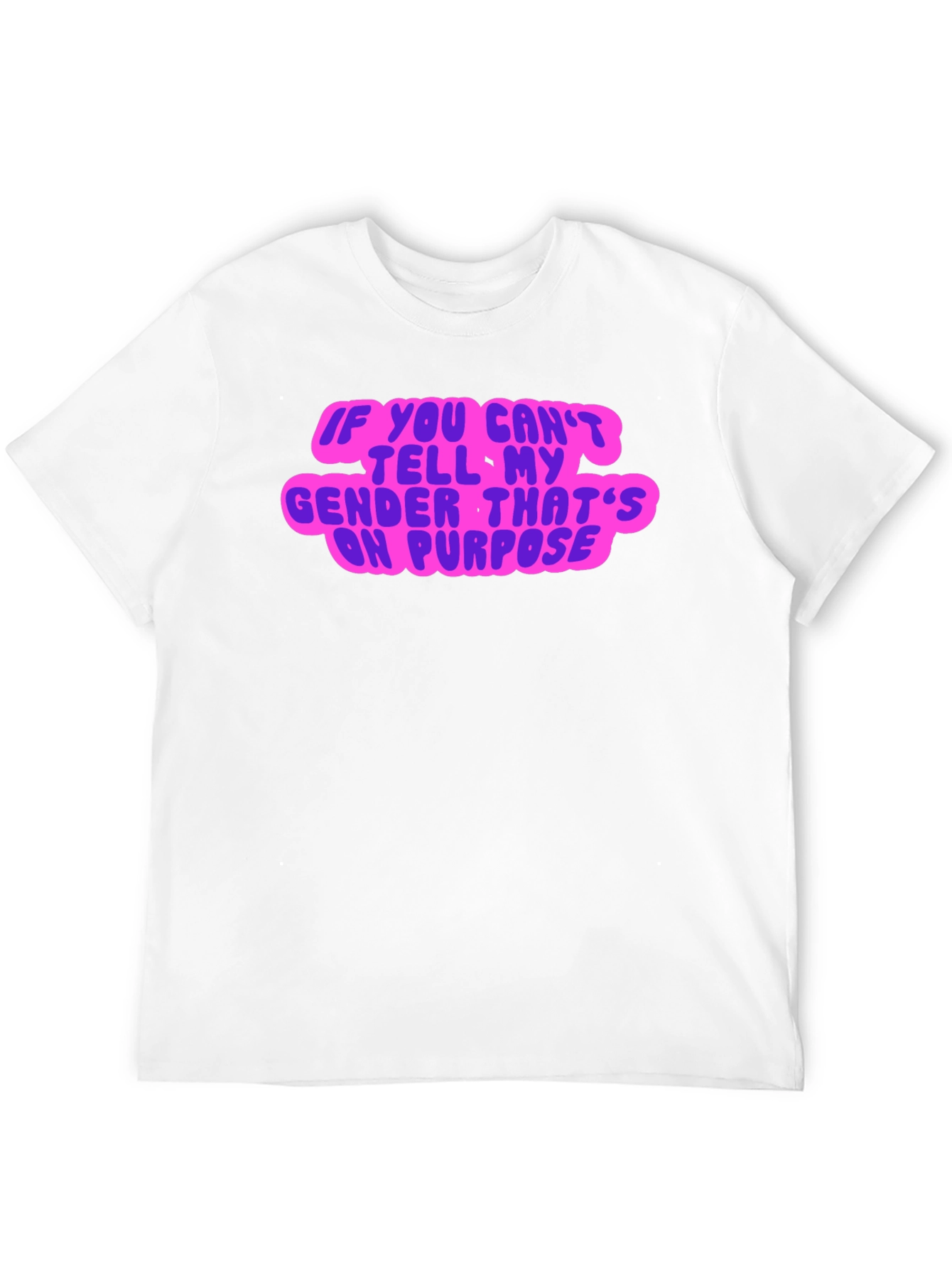 Black Gender Neutral Statement Tee - Black view 12