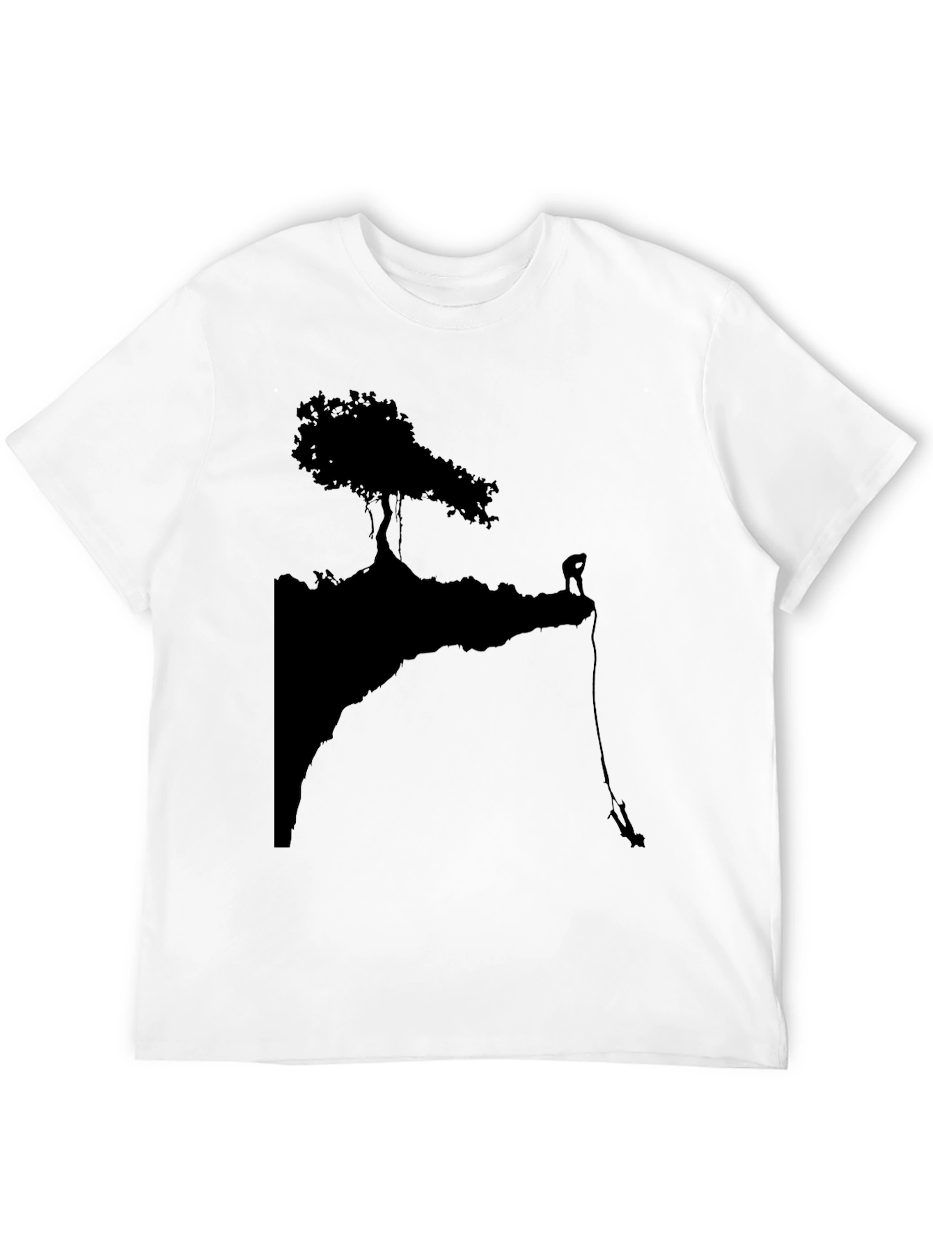 Black Silhouette Climber Graphic Tee - Black view 12