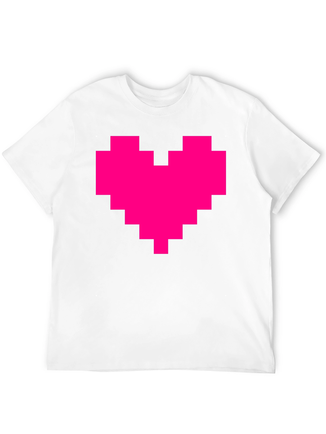 Black Pixel Heart Graphic Tee - Black T-Shirt view 12