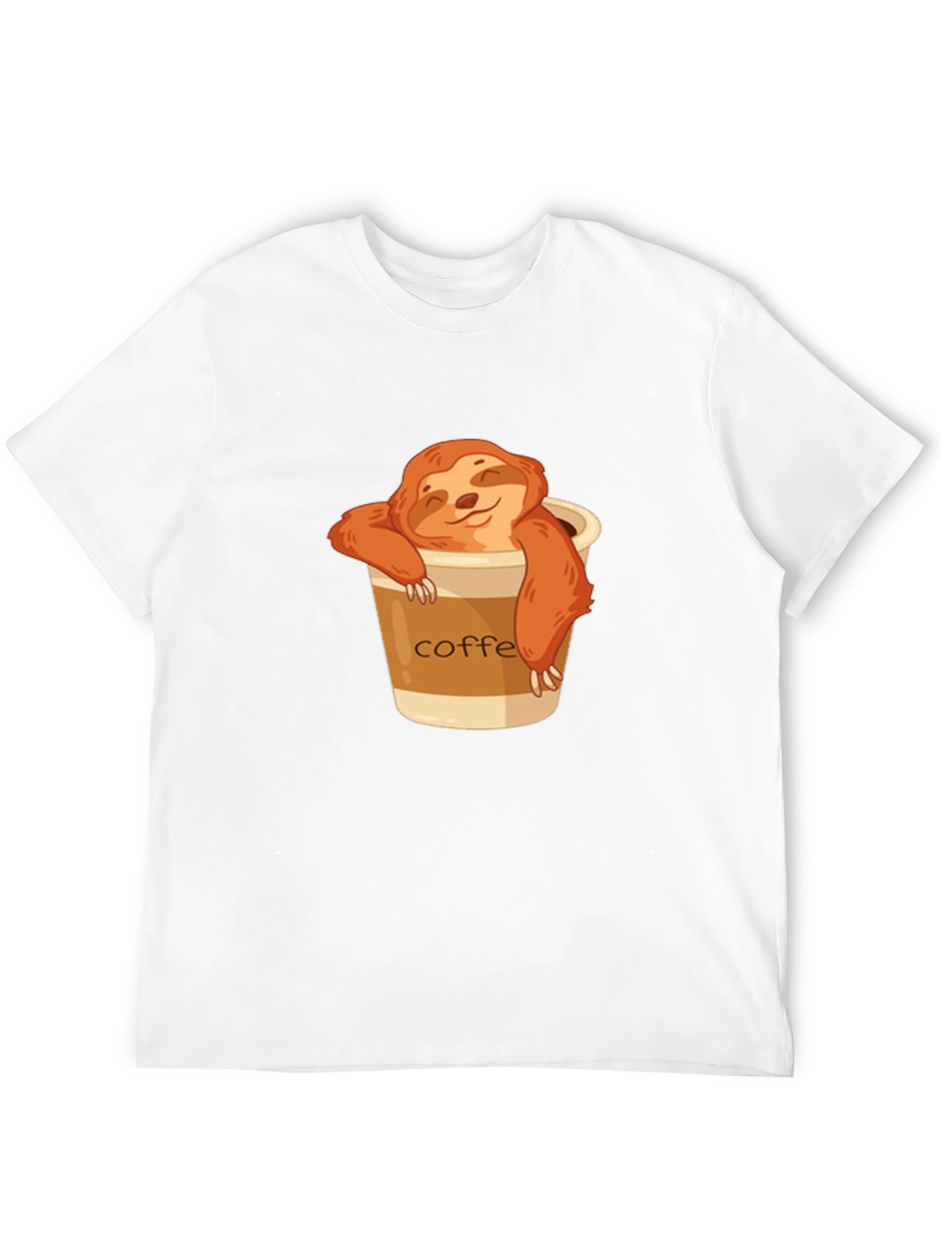 Black Sloth Coffee T-Shirt - Relaxed & Cute view 12