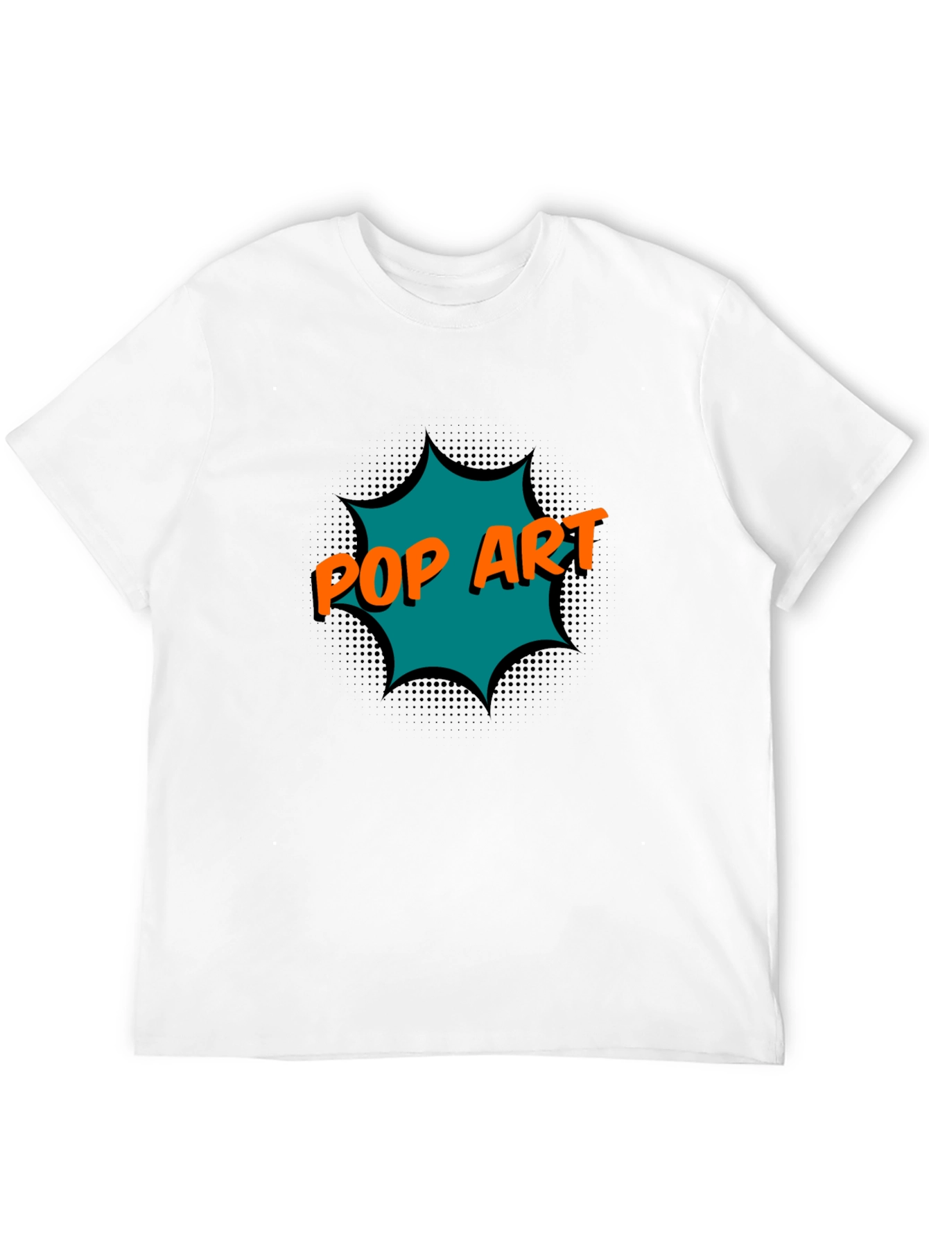 Black Pop Art Graphic Black T-Shirt view 12