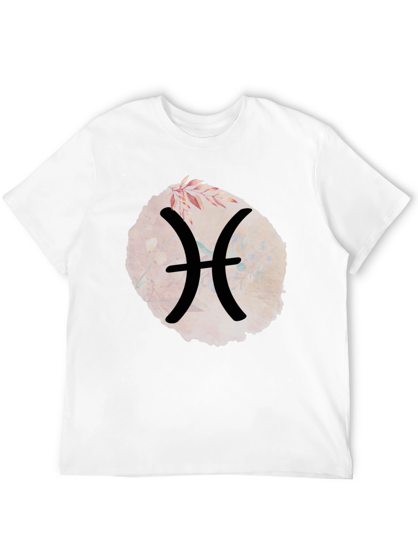 Black Pisces Zodiac Sign Graphic T-Shirt view 12