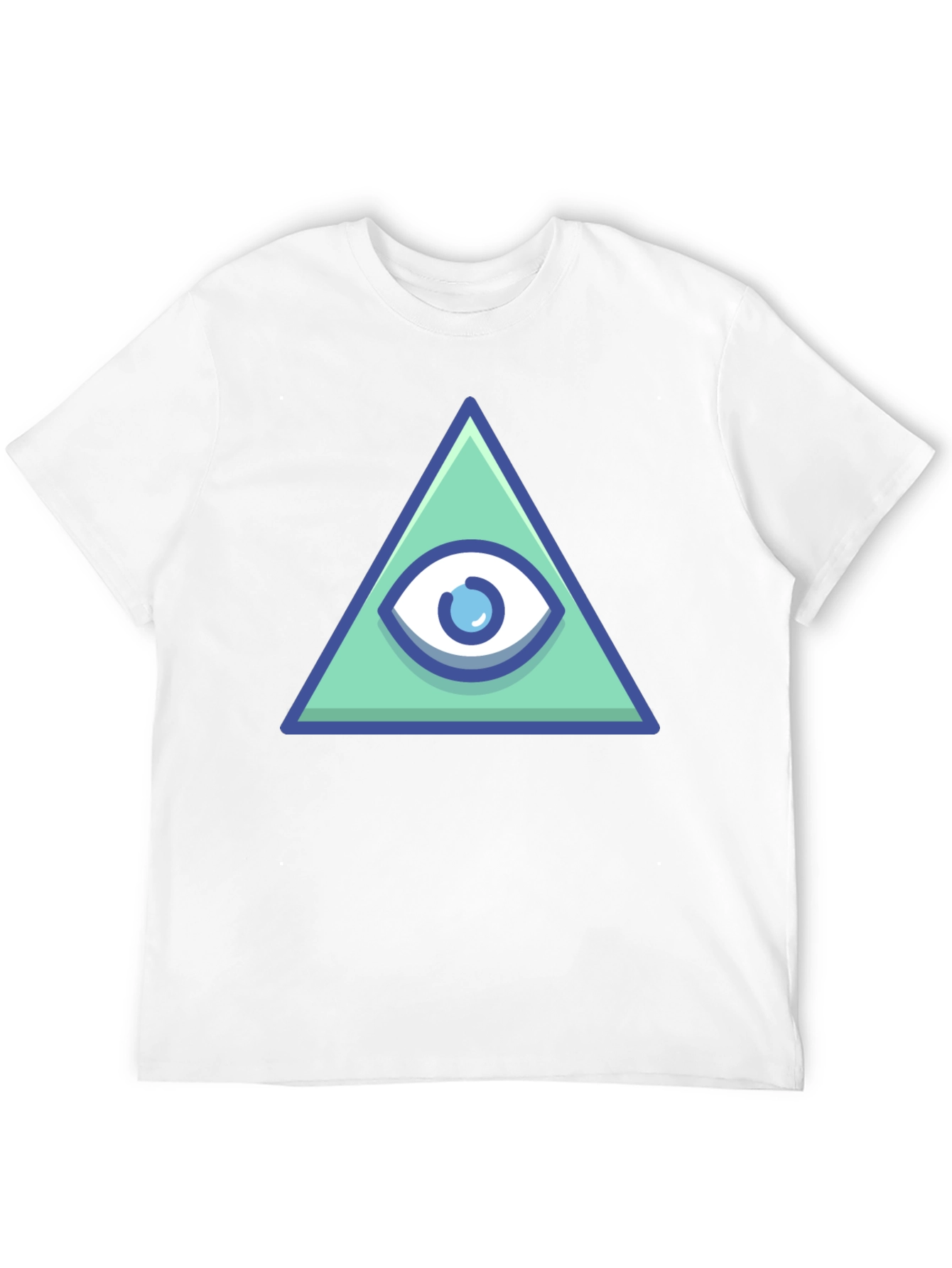 Black All Seeing Eye Pyramid Graphic Tee - Black view 12