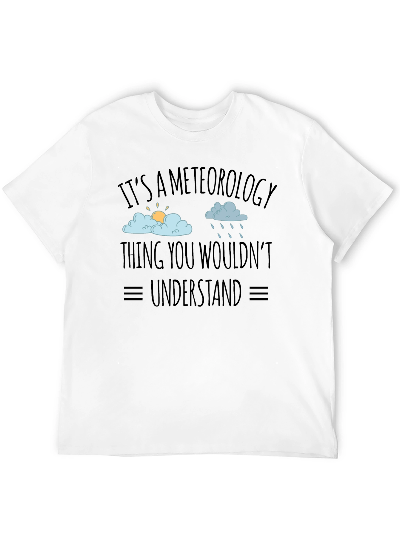 Black Meteorology T-Shirt - Weather Humor Tee view 12