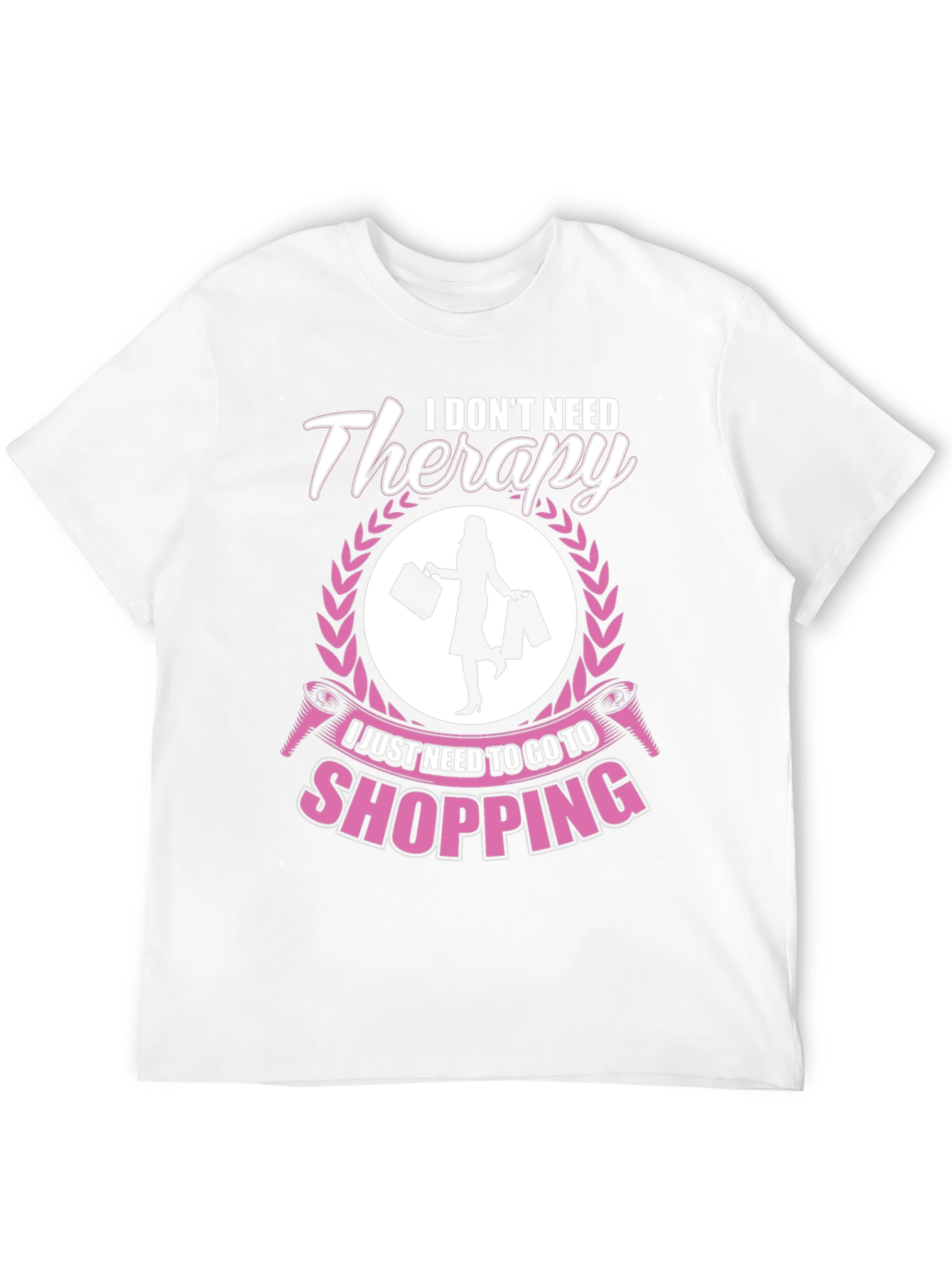 Black Shopping Therapy Tee view 12