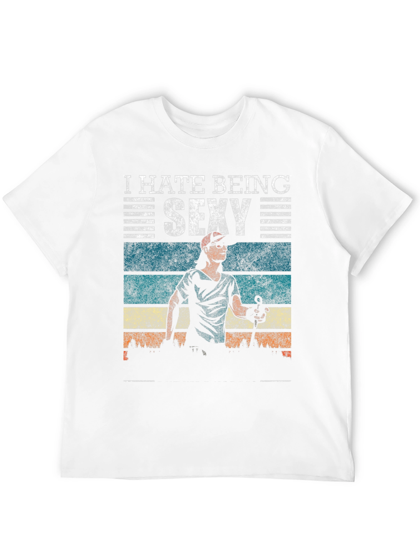 Black I Hate Being Sexy T-Shirt view 12