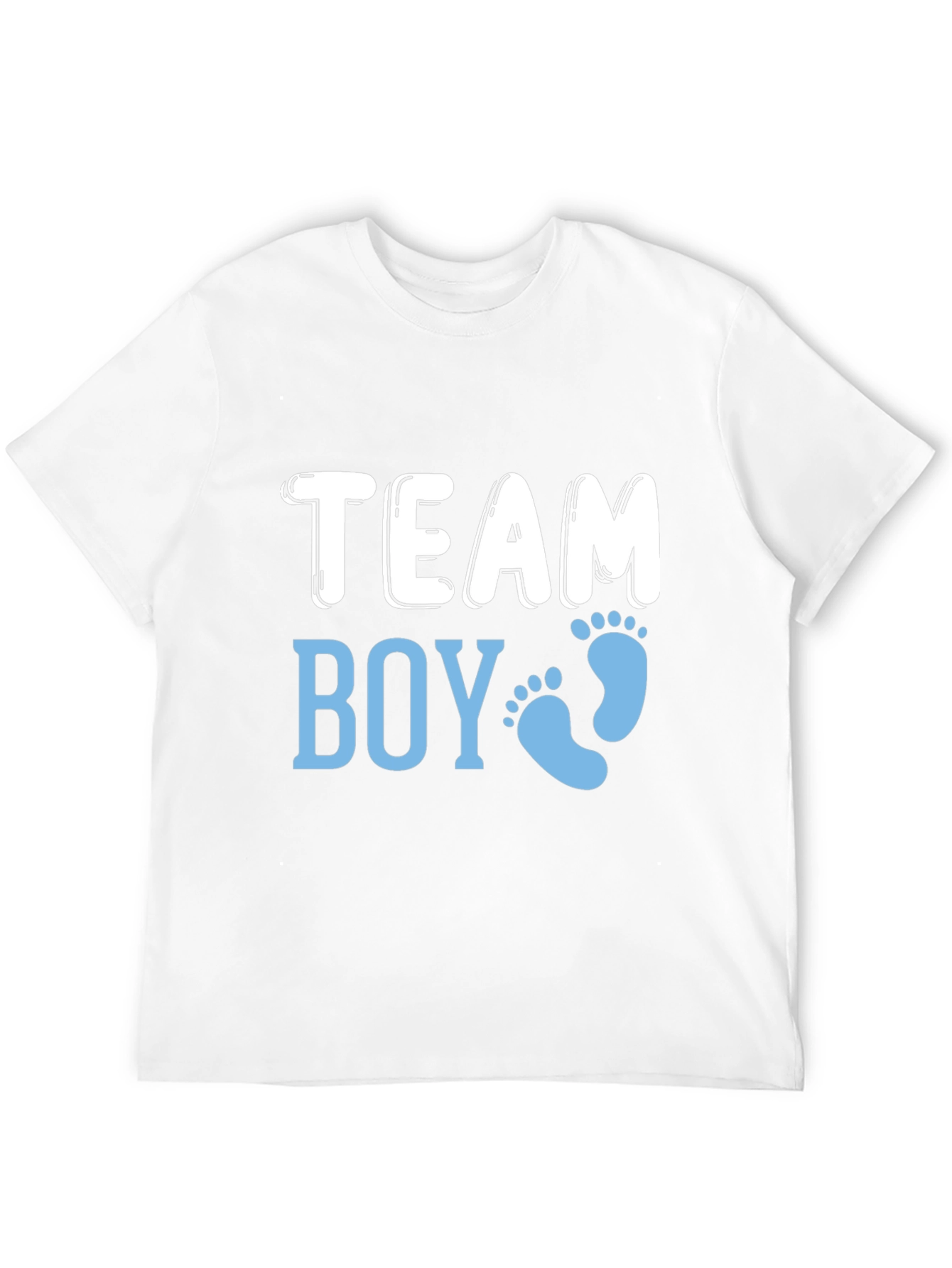 Black Team Boy Gender Reveal T-Shirt view 12