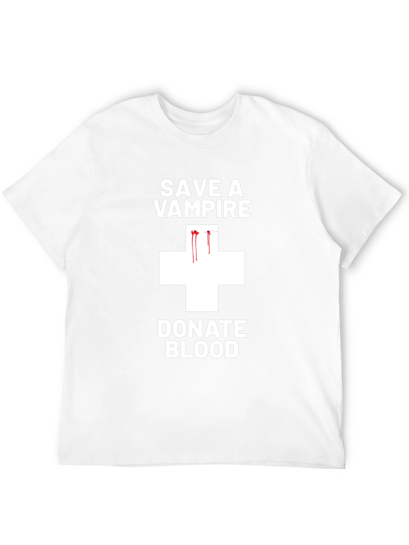 Black Save a Vampire Donate Blood T-Shirt view 12
