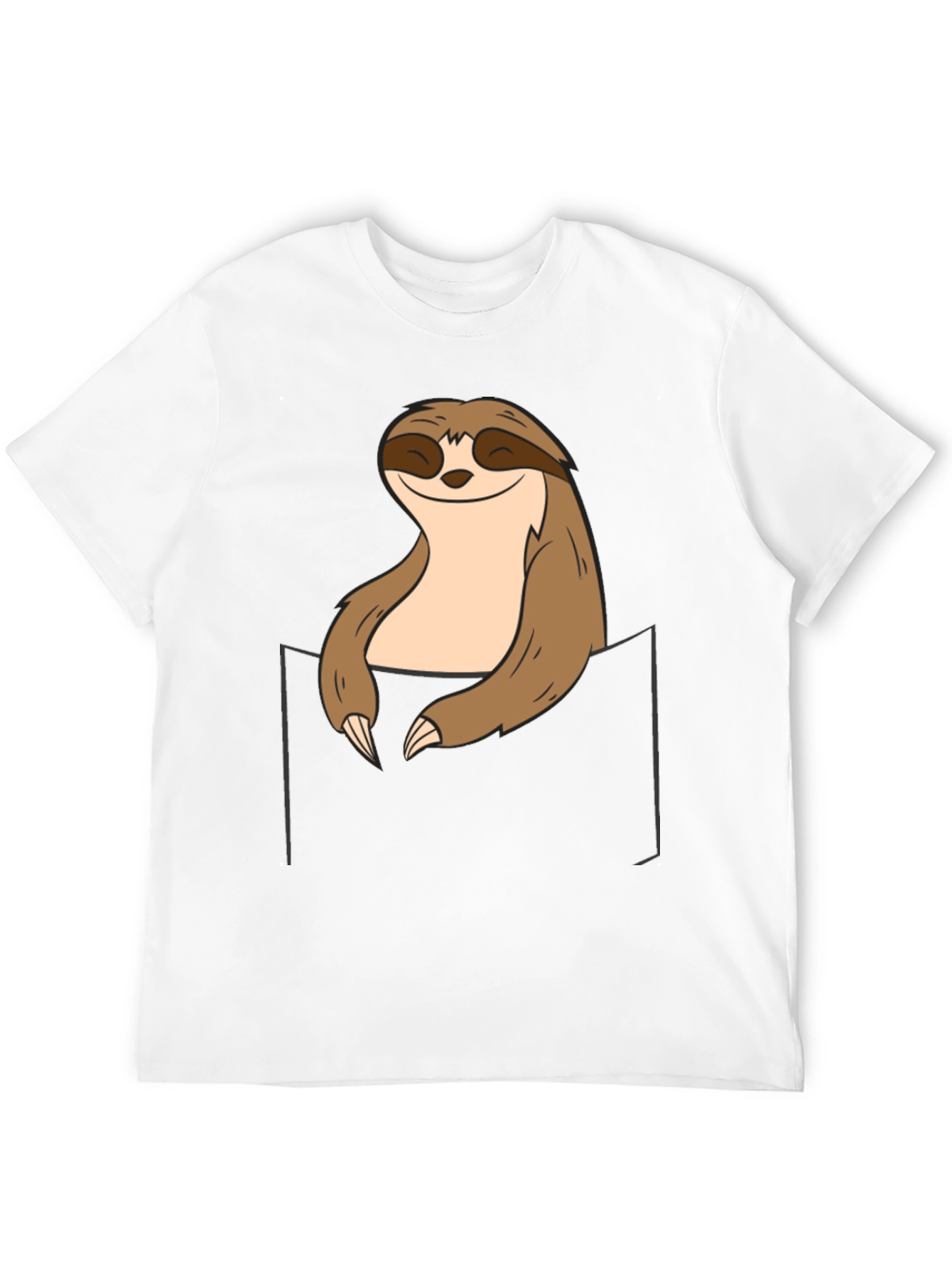 Black Sloth Pocket Graphic Tee - Relaxed Comfort view 12