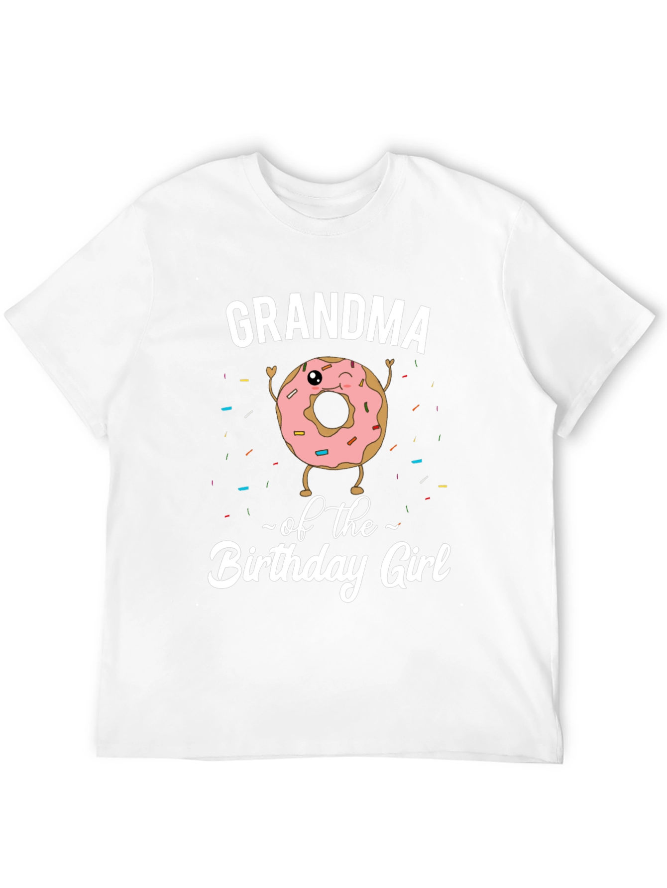 Black Grandma Birthday Girl Donut T-Shirt view 12