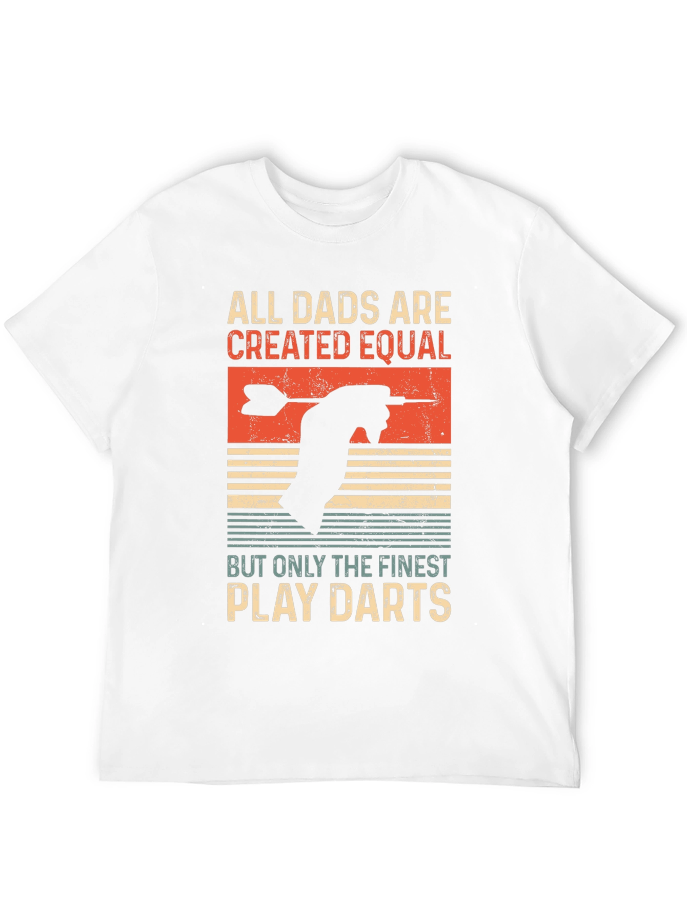 Black All Dads Are Created Equal Darts T-Shirt view 12