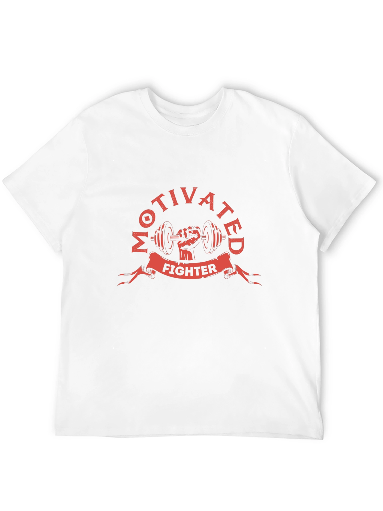 Black Motivated Fighter Black Graphic Tee view 12