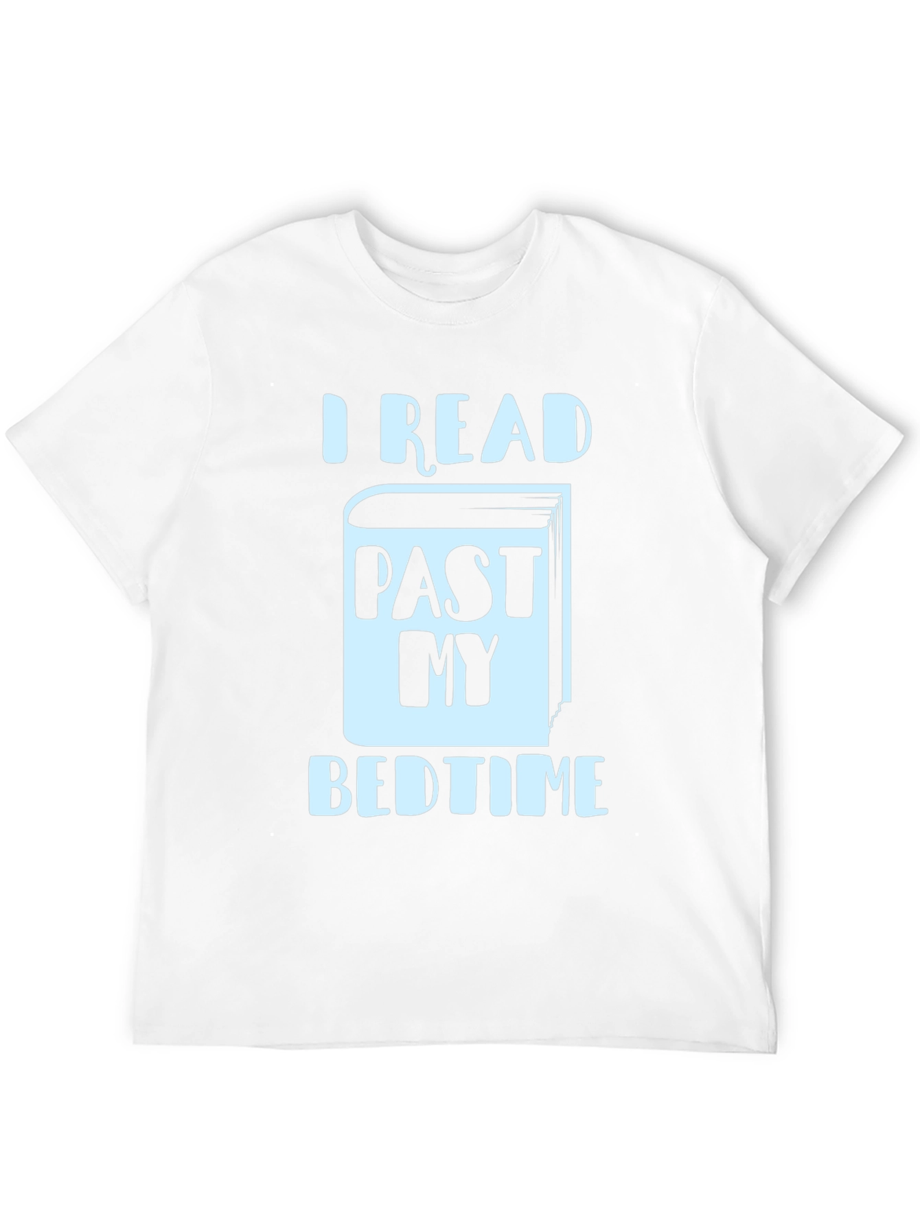 Black I Read Past My Bedtime Novelty T-Shirt view 12