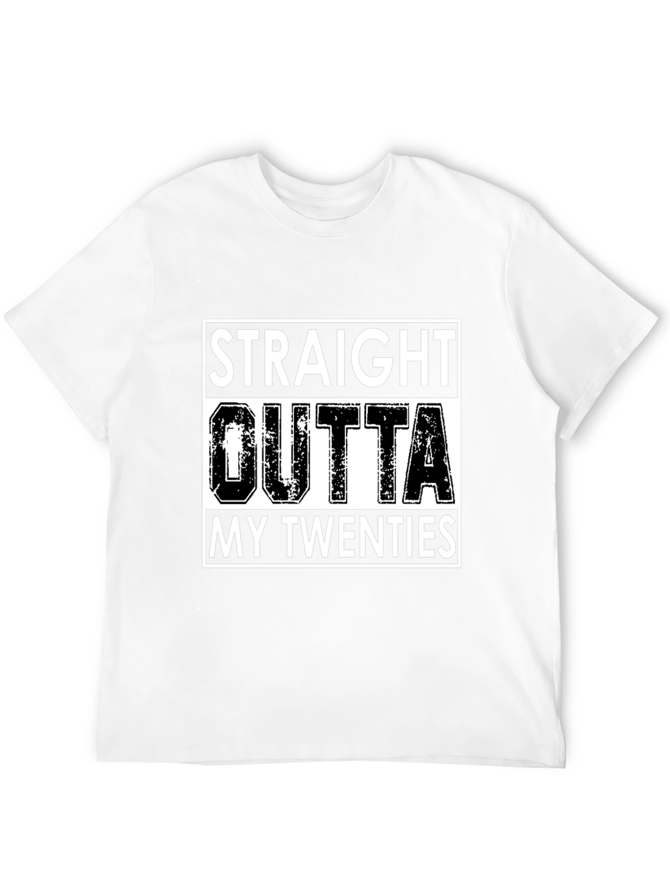 Black Straight Outta My Twenties Graphic Tee view 12