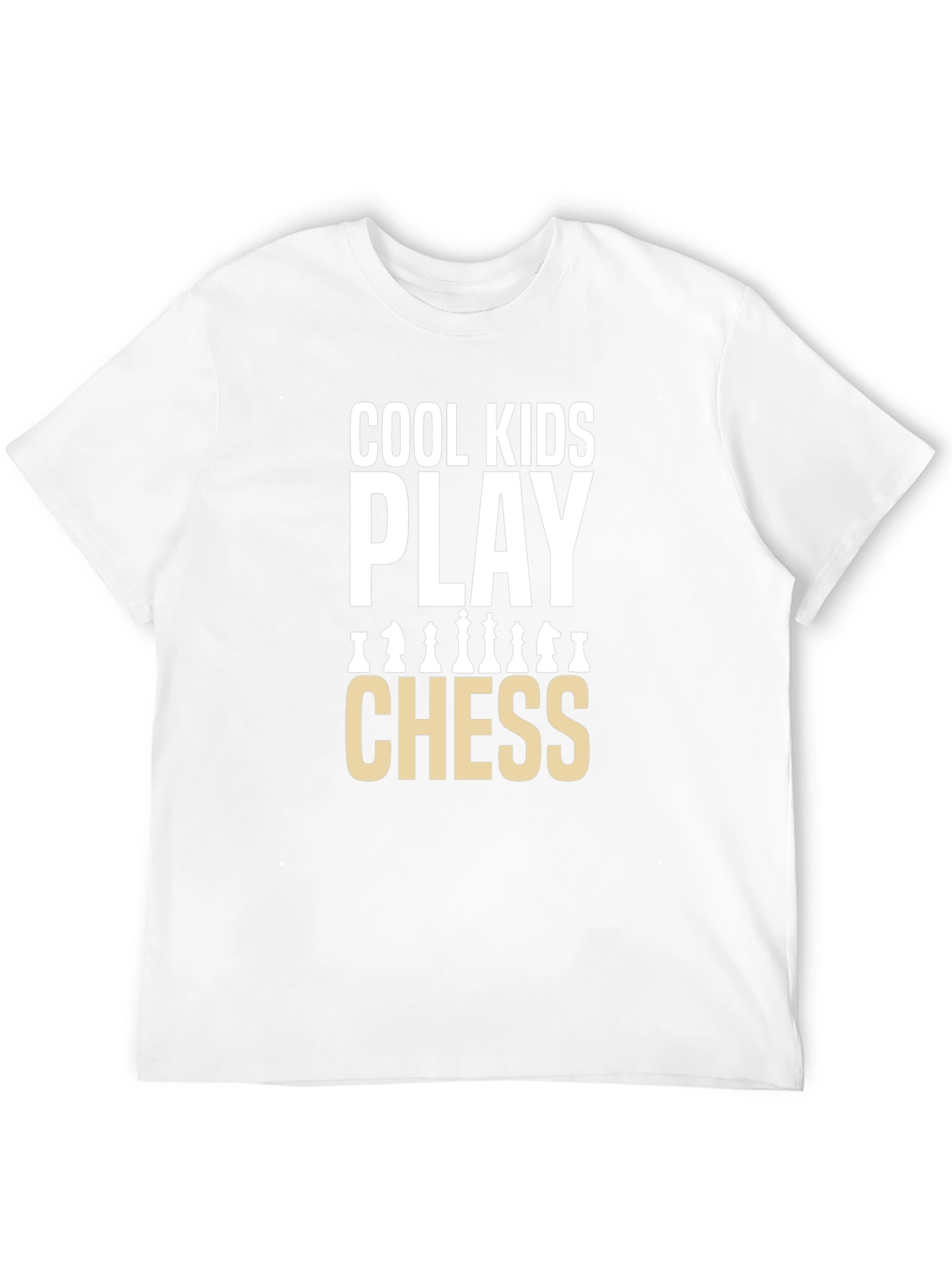 Black Cool Kids Play Chess Graphic T-Shirt view 12