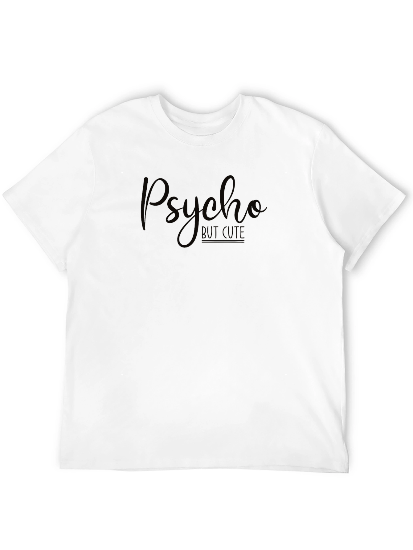 Black Psycho But Cute Graphic Tee - Black view 12