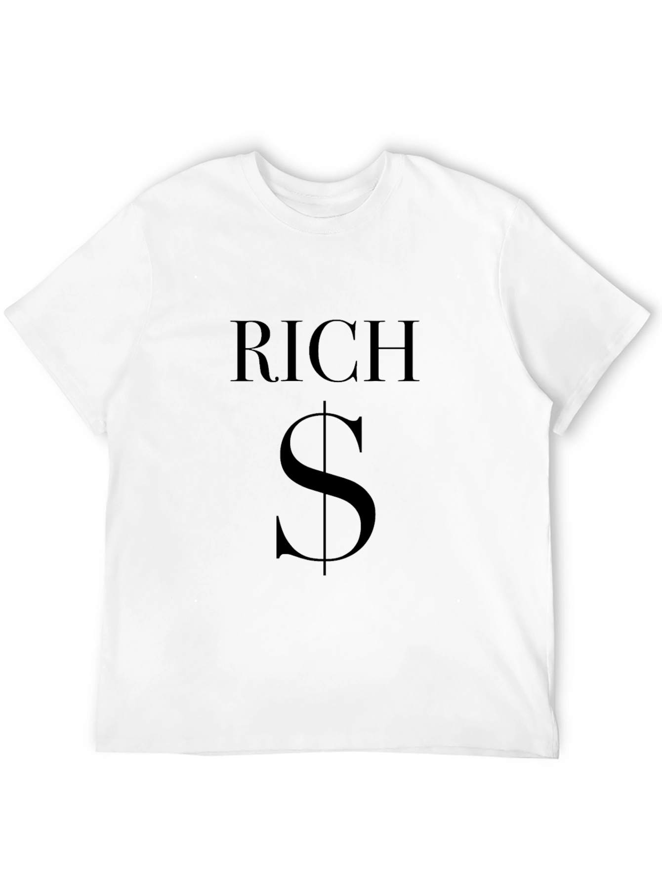 Black Rich Dollar Sign T-Shirt - Black Graphic Tee view 12